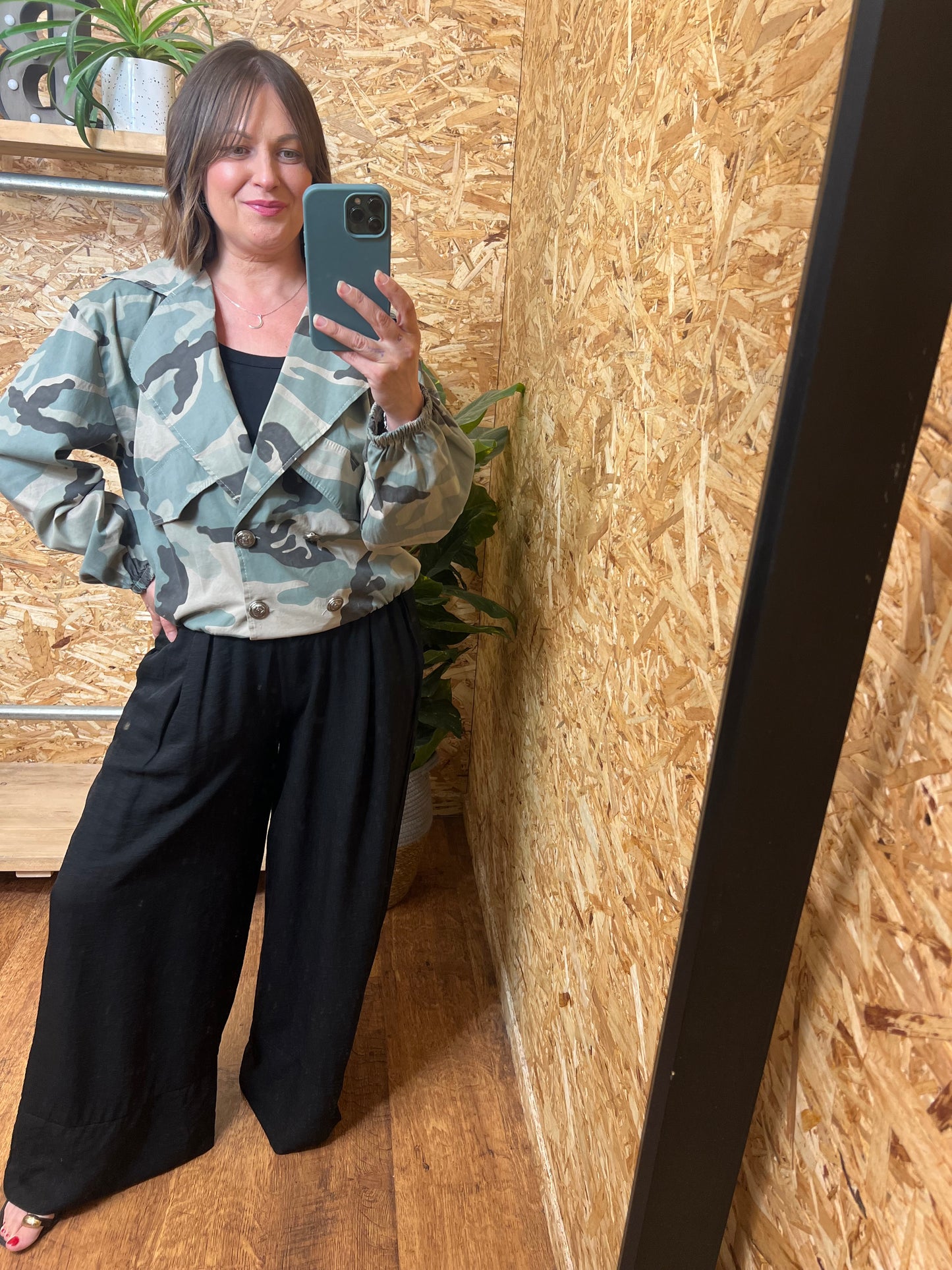 Camo Military Style Bomber