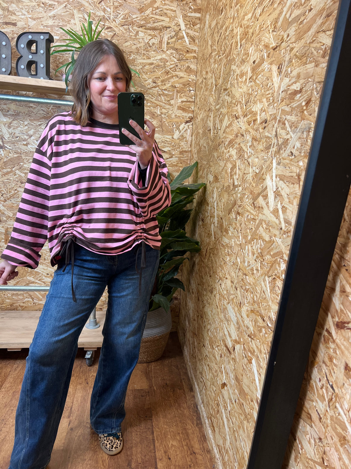 Ruched Front Sweatshirt