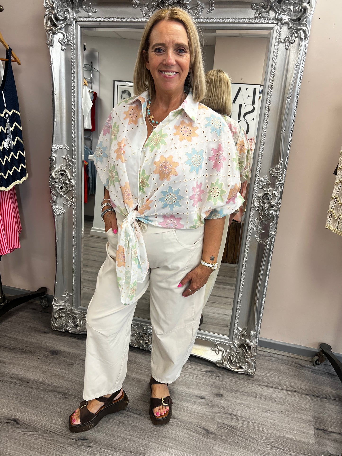 Flower Power Tie Shirt