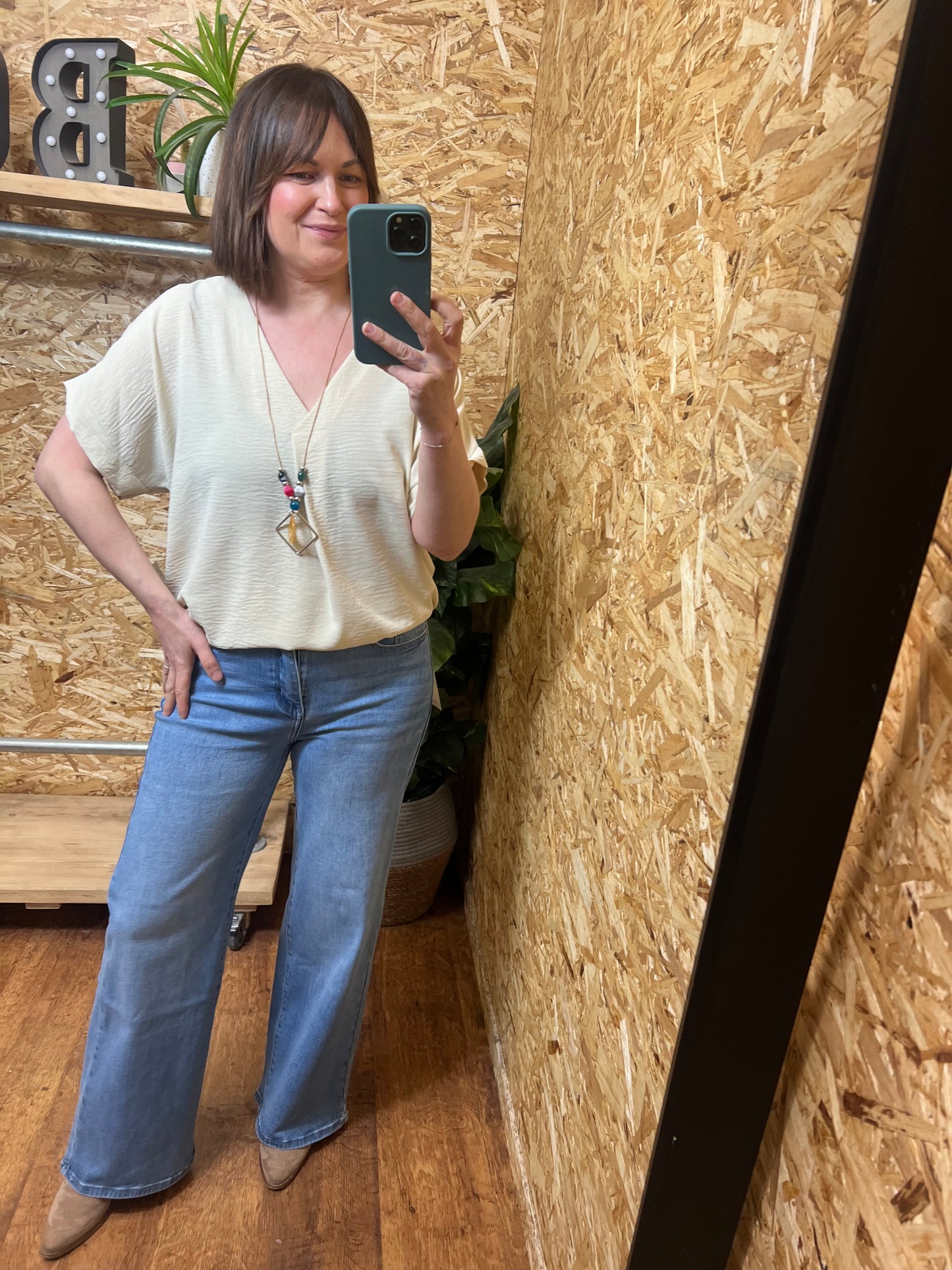 Ebony V Neck Top