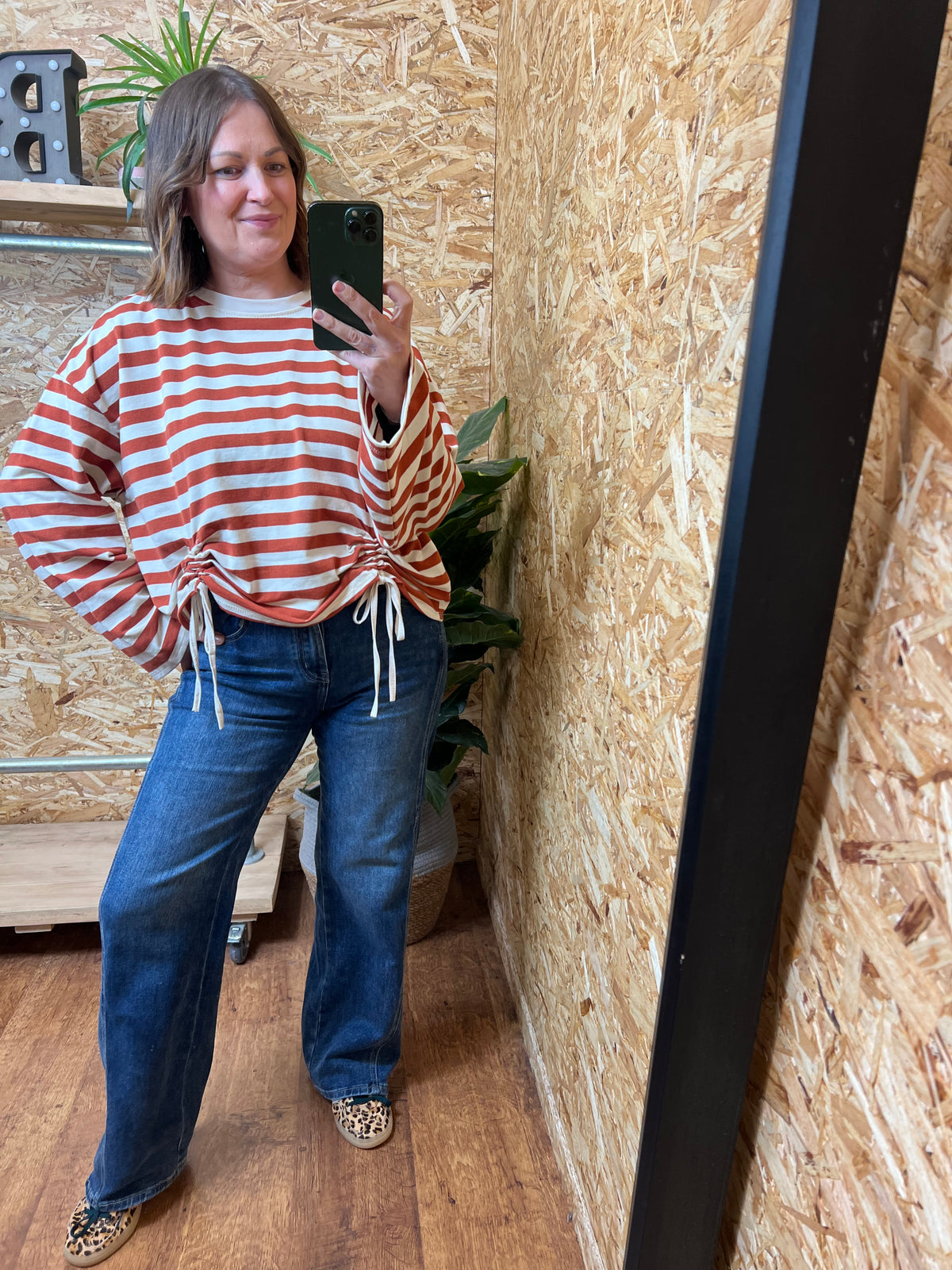 Ruched Front Sweatshirt