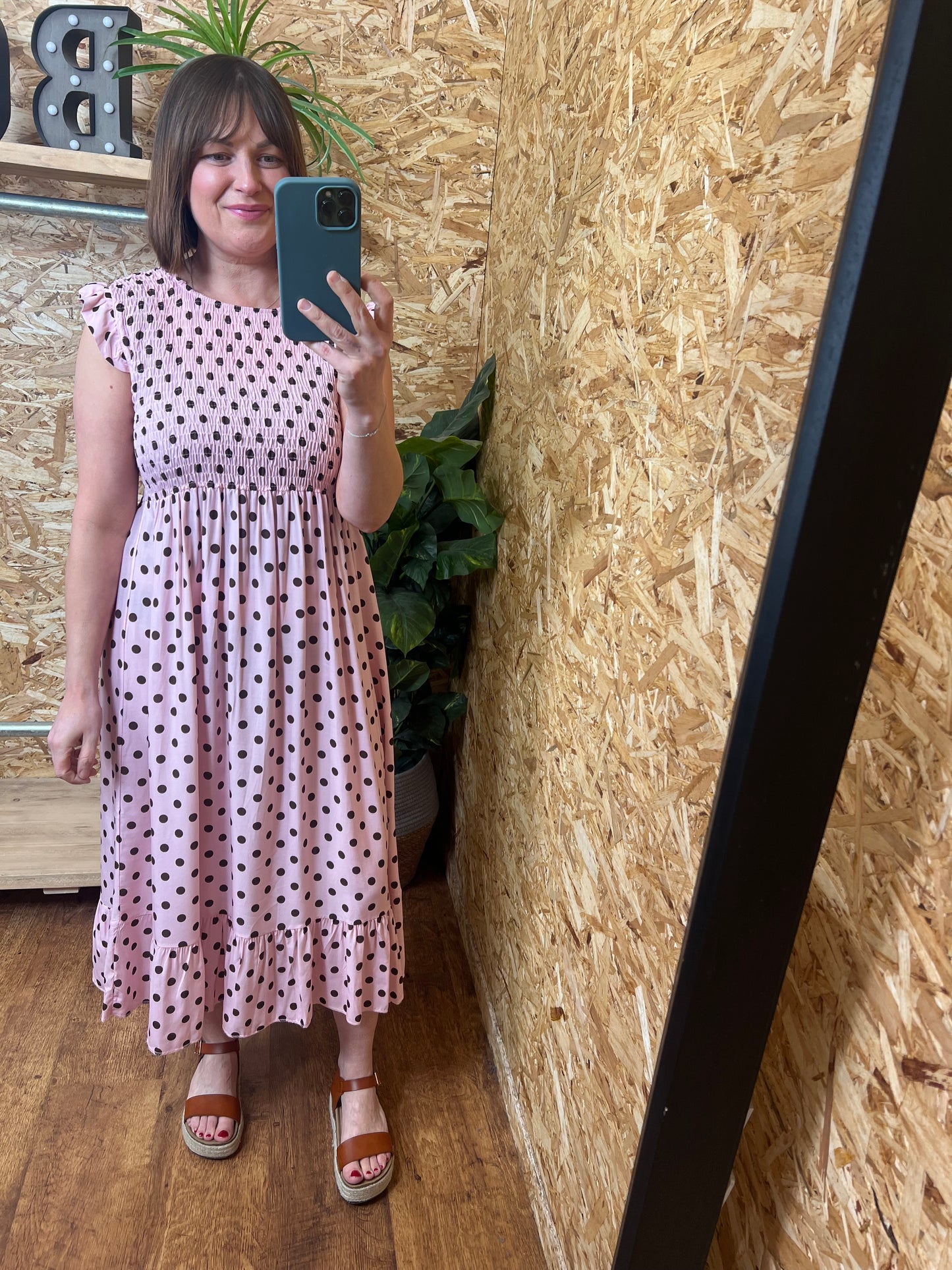 Polka Dot Midi Dress