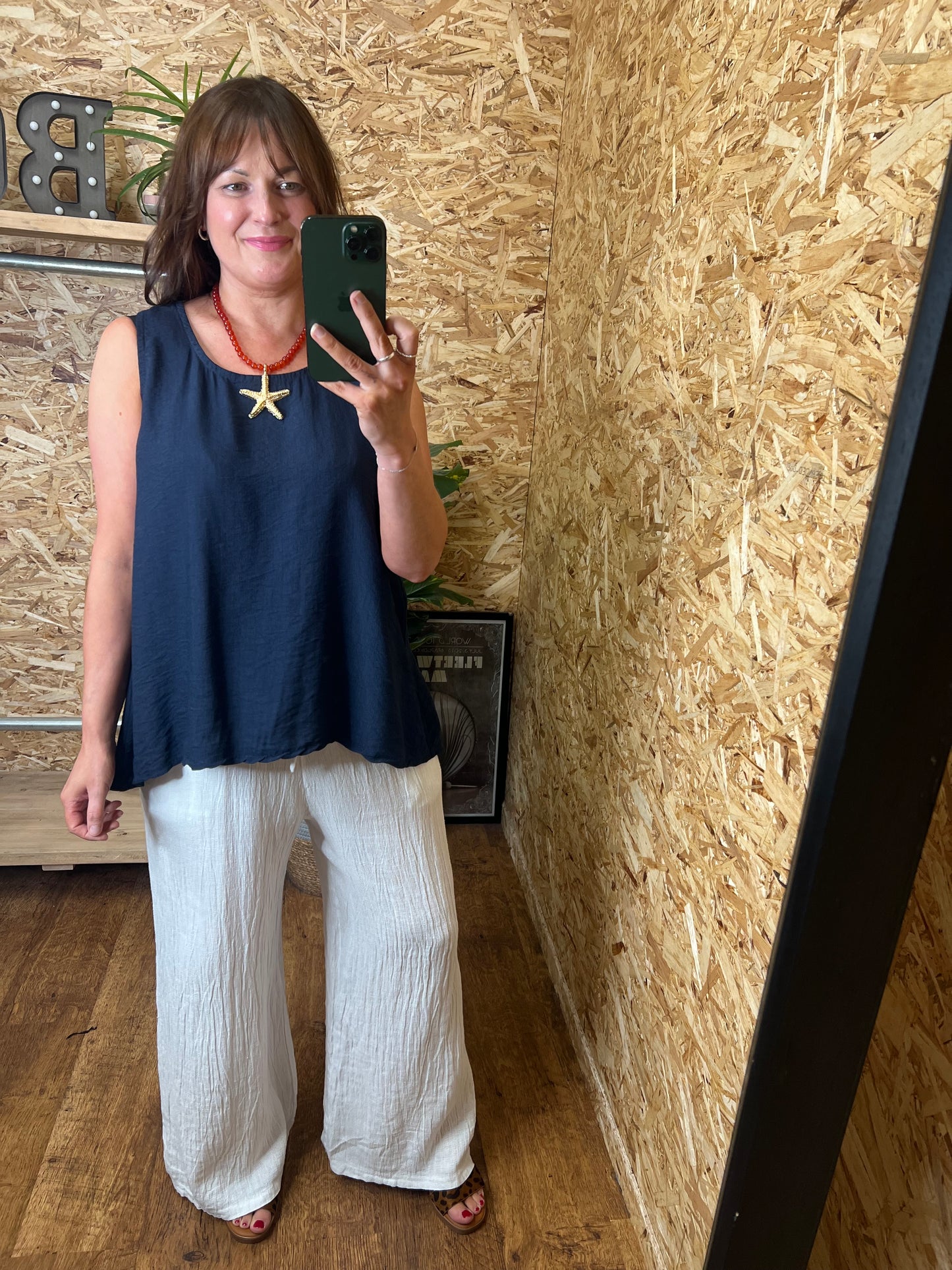 Ellie Button Back Top