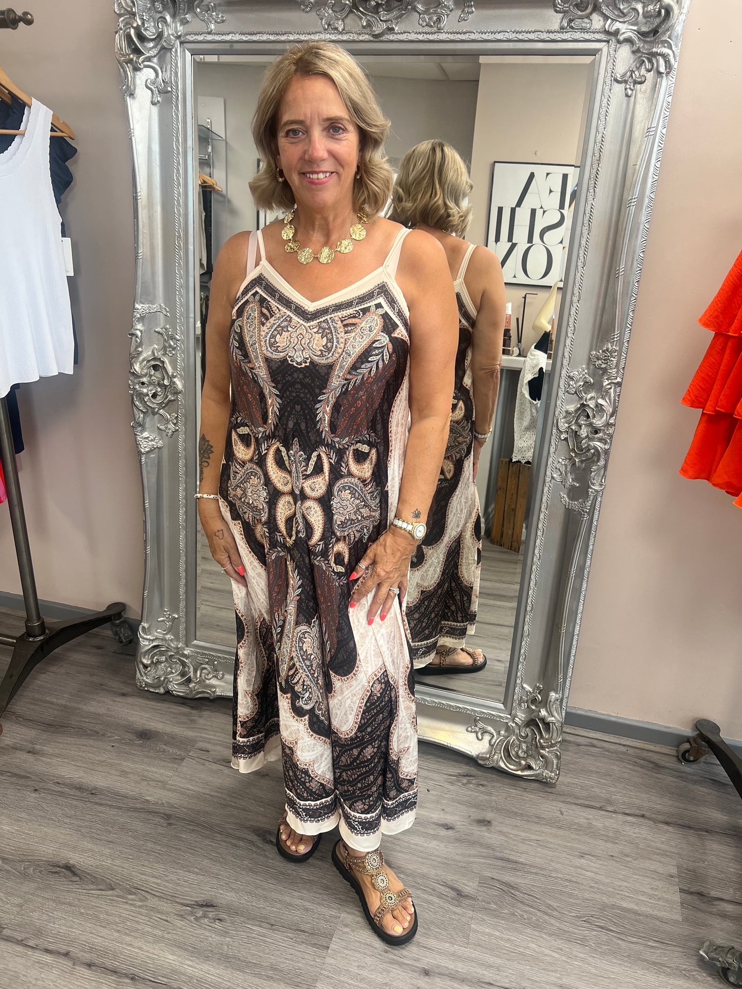 Paisley Strappy Dress