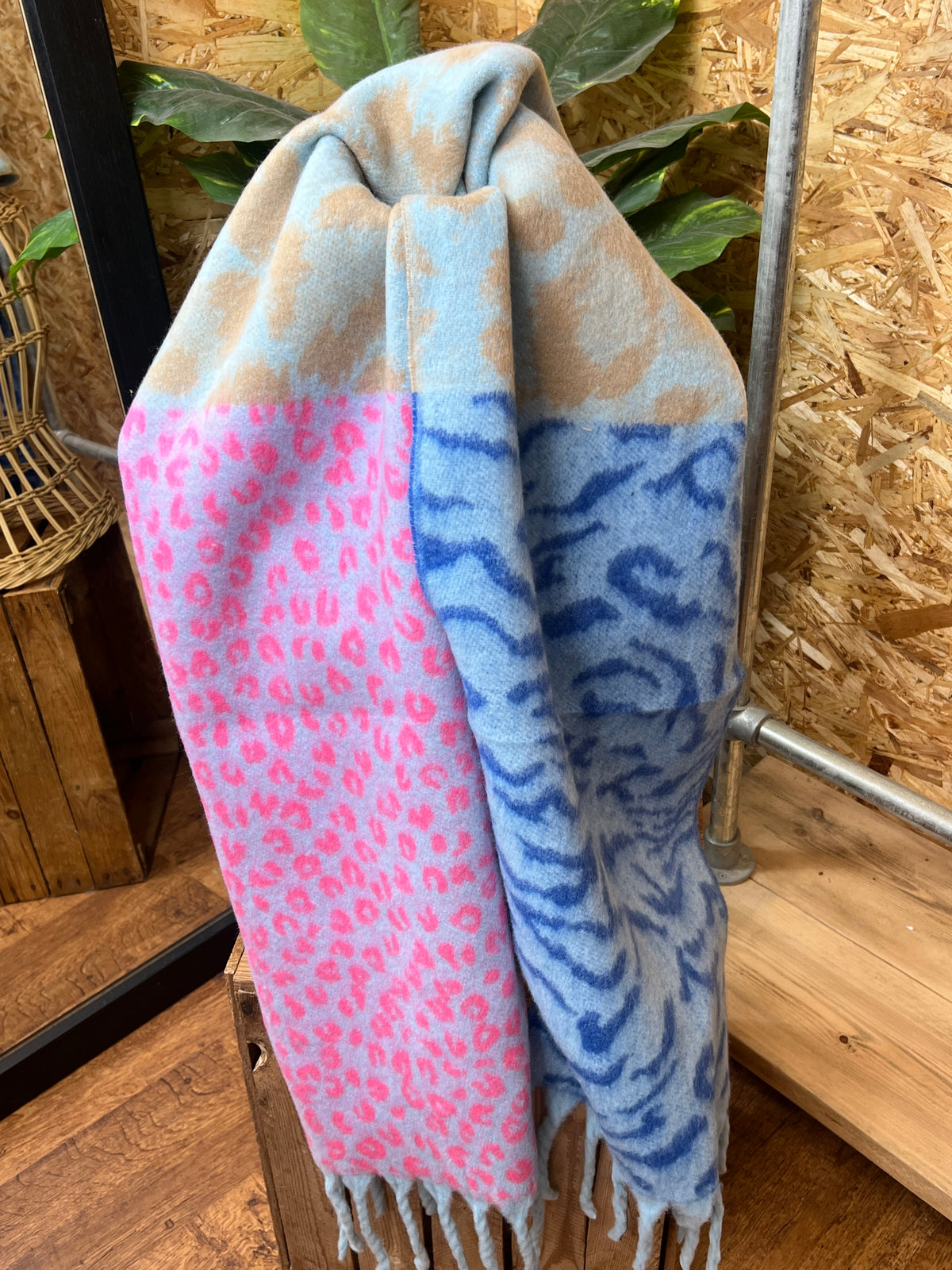 Chunky Animal Print Scarf