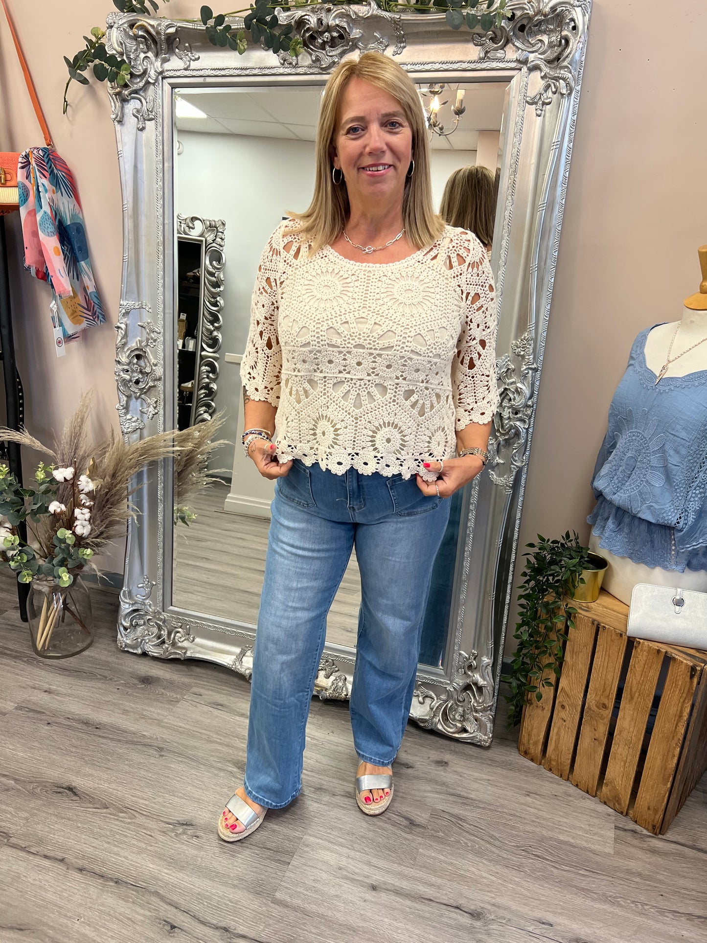 Anna Crochet Top