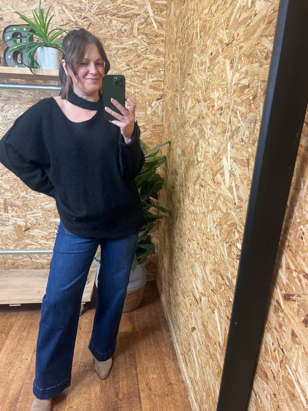 Slash Neck Knit