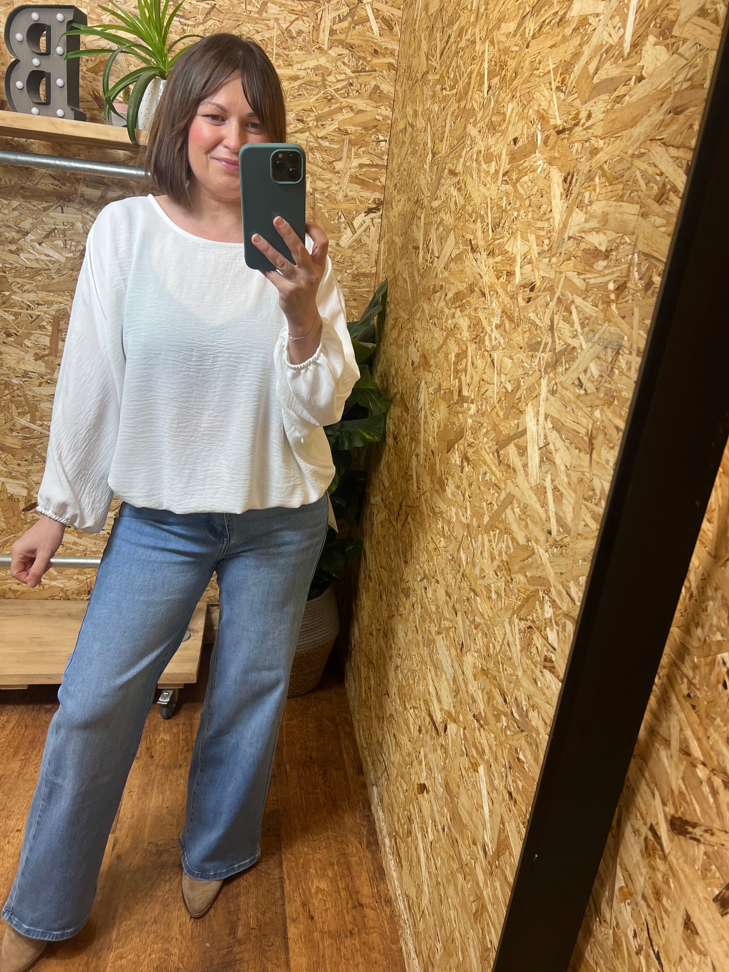 Ebony Bubble Hem Top