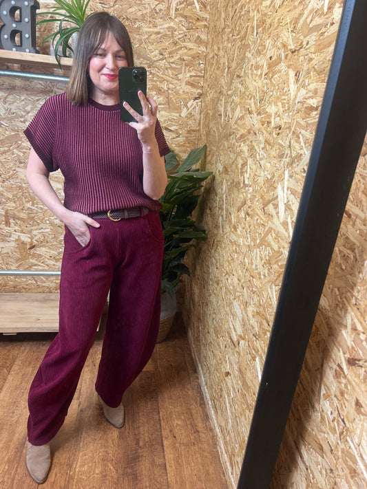 Hannah Barrel Cord Trousers