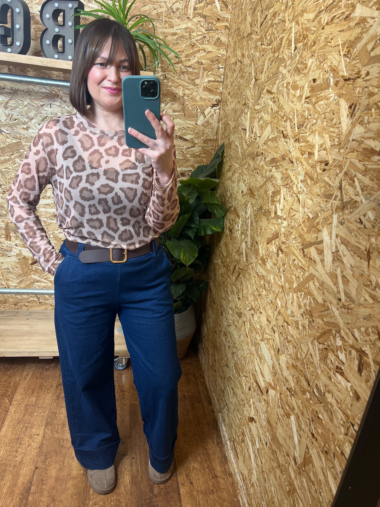 Stretch Denim Trousers