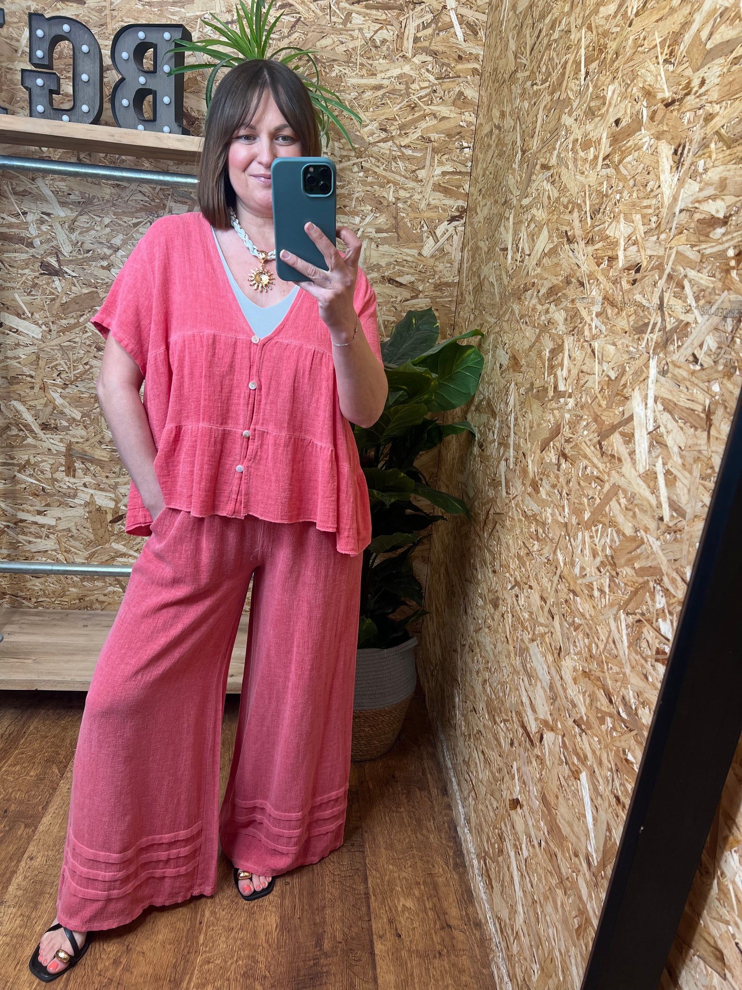 Nola Button Smock Top