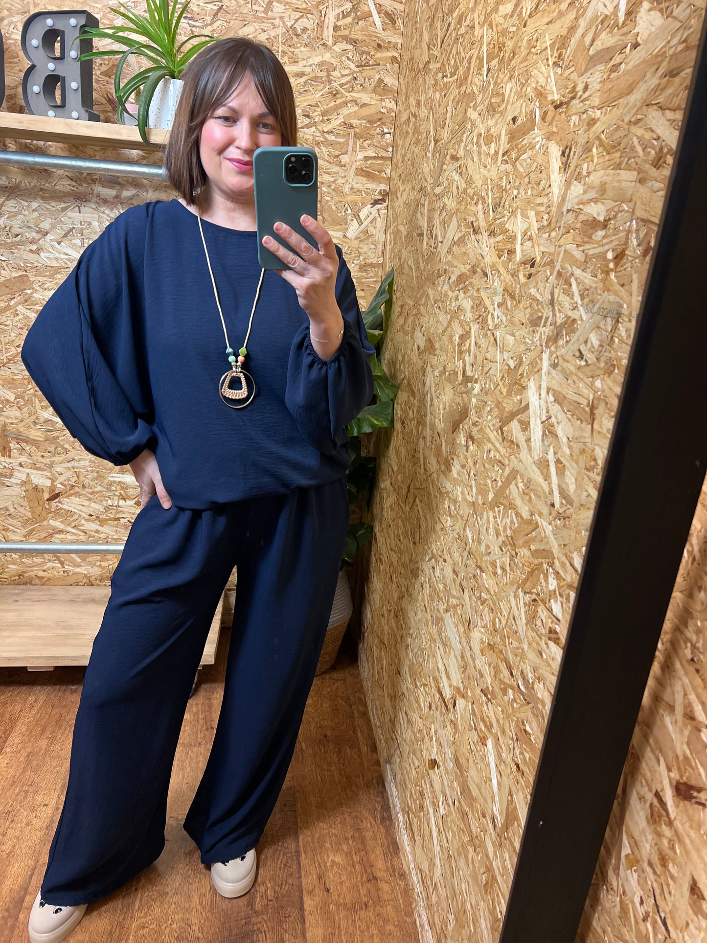 Ebony Bubble Hem Top