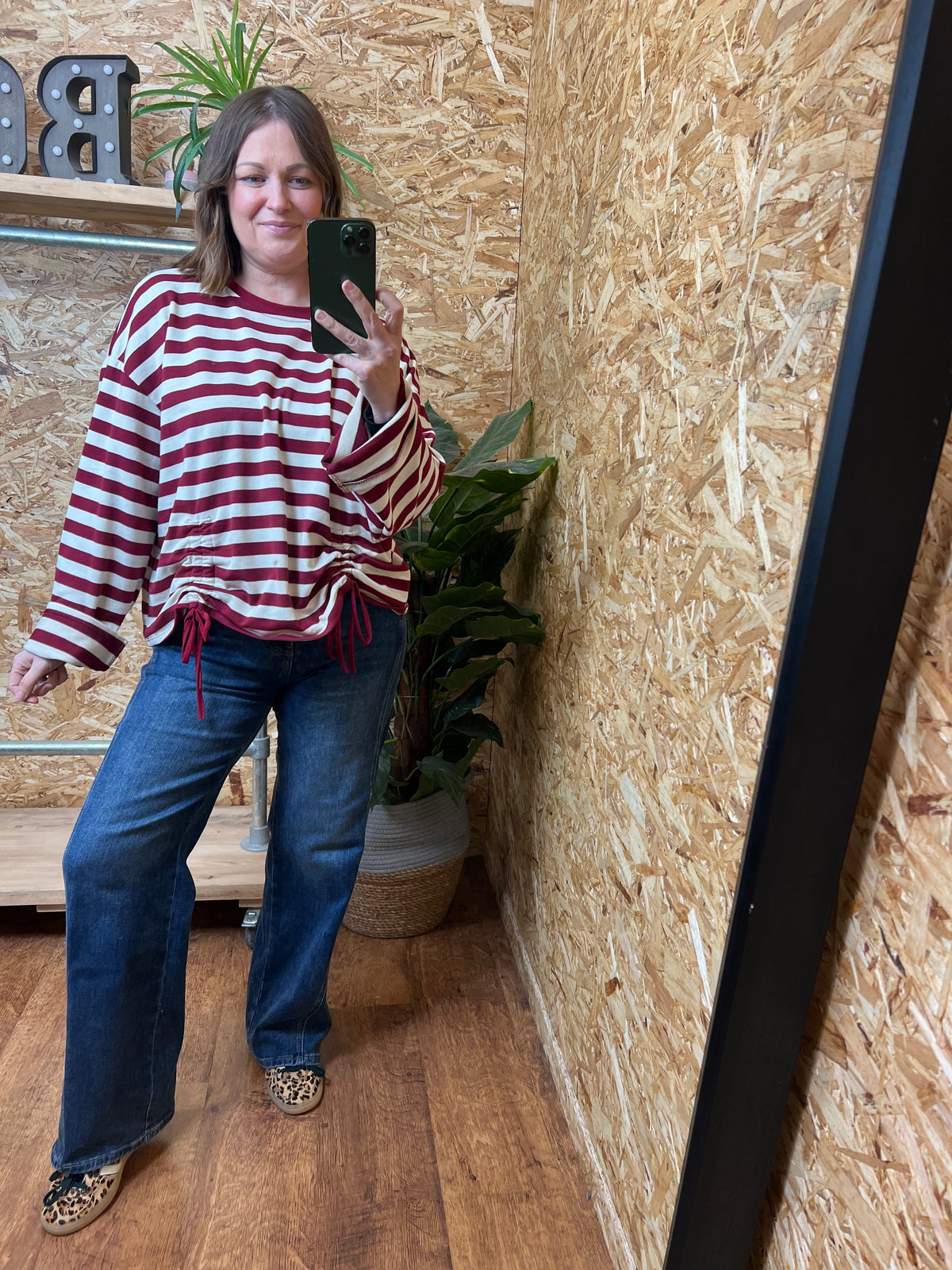 Ruched Front Sweatshirt