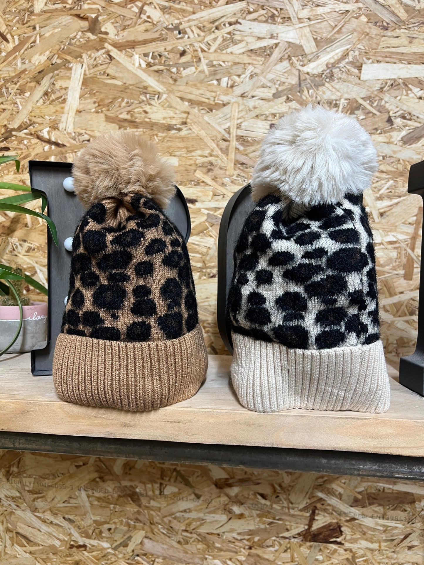 Leopard Bobble Hat