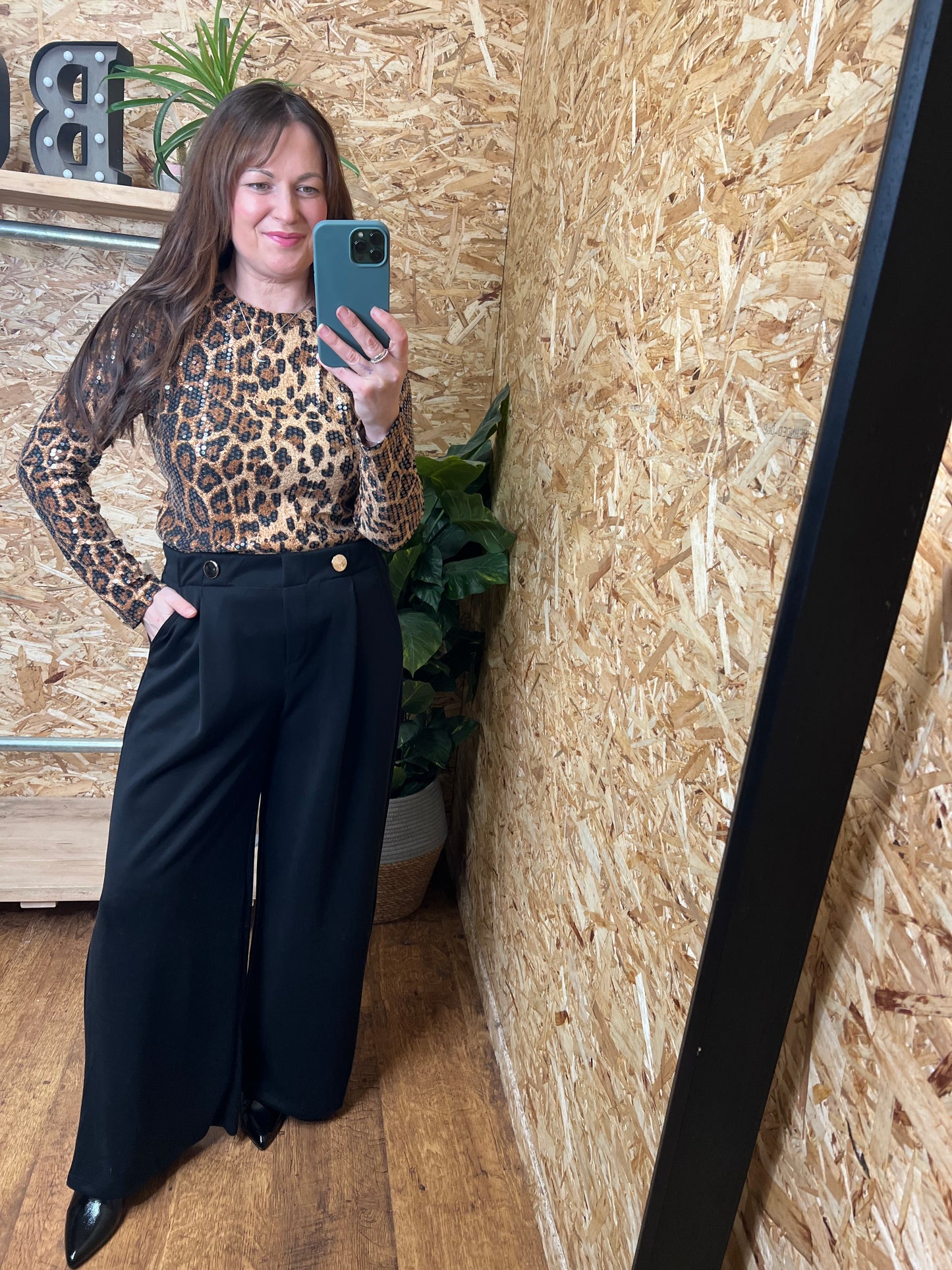 Gold Button Trousers