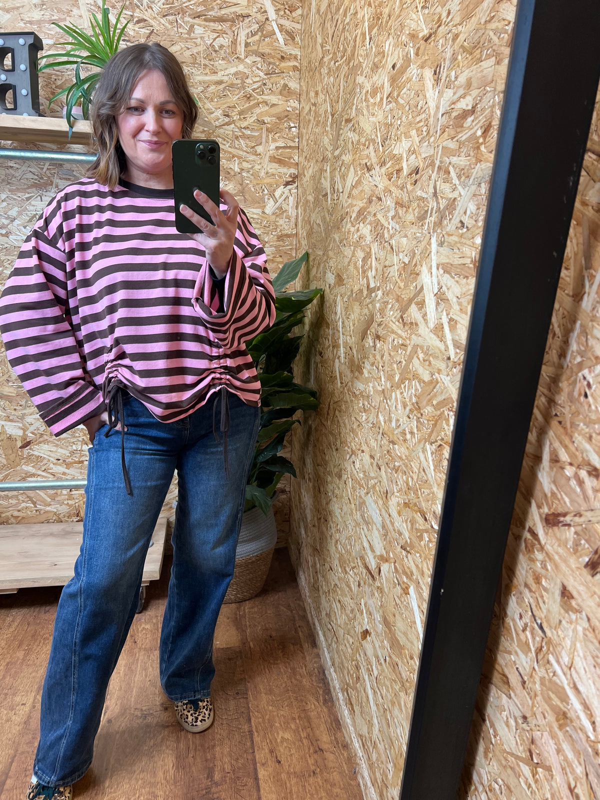 Ruched Front Sweatshirt