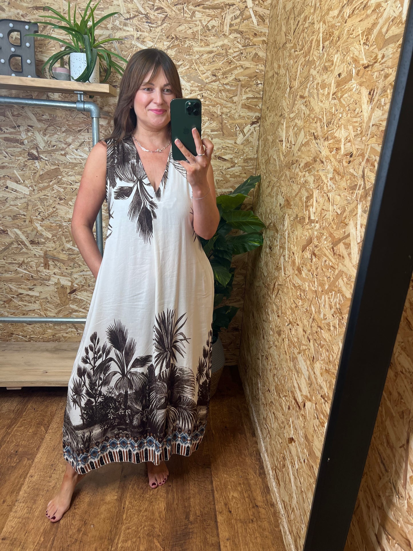 Botanical Print Dress
