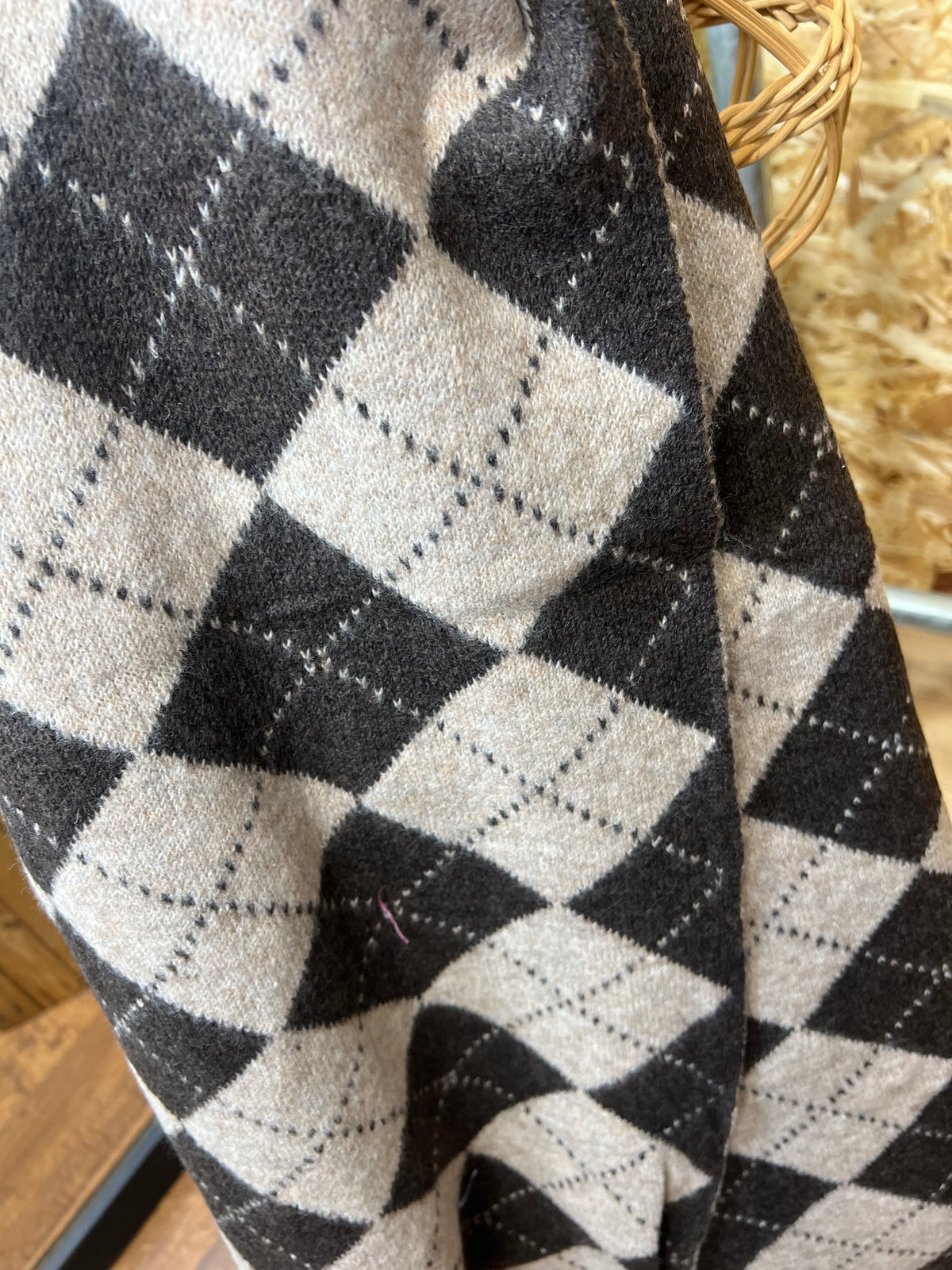 Argyle Print Scarf