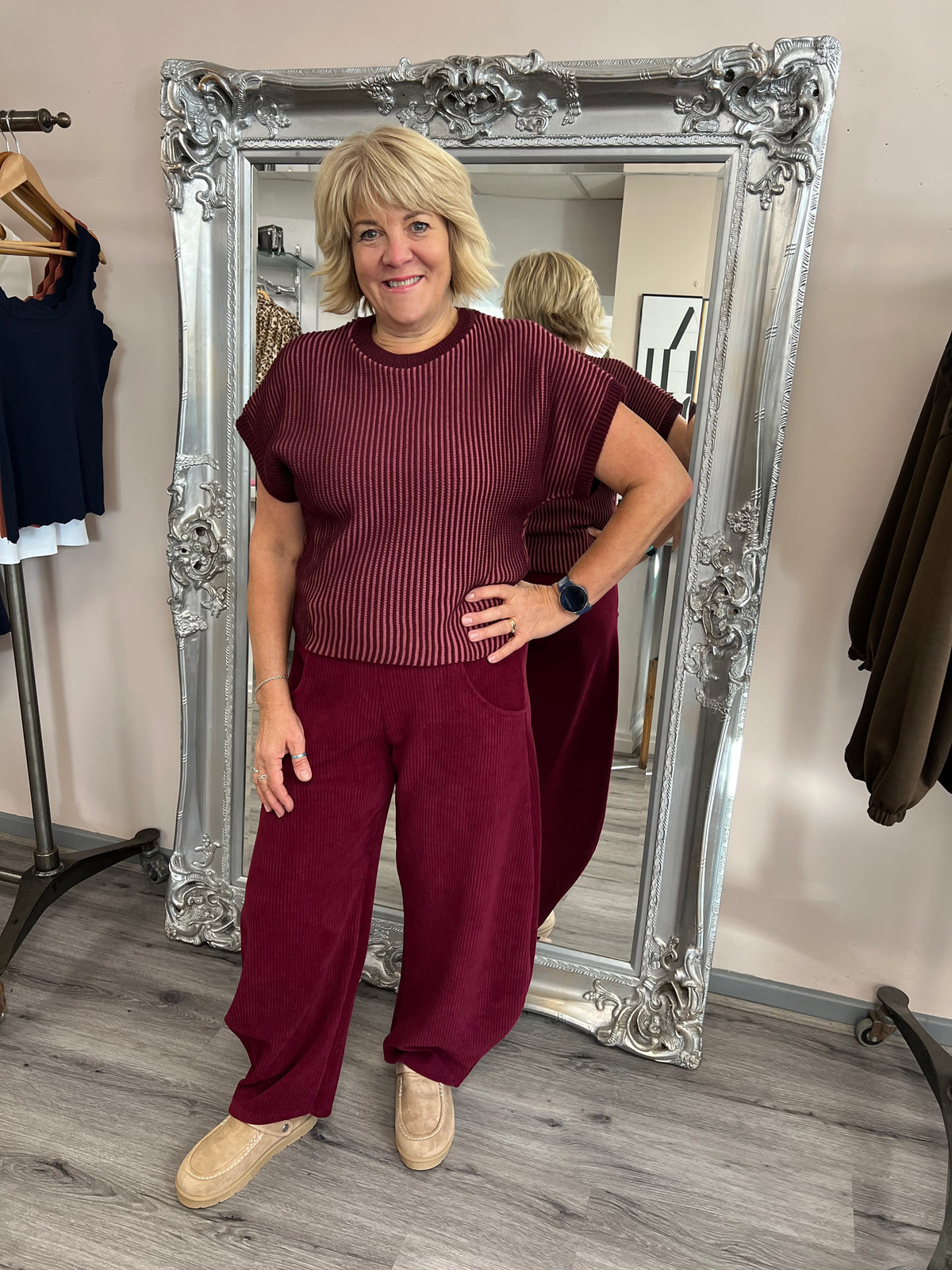 Hannah Barrel Cord Trousers