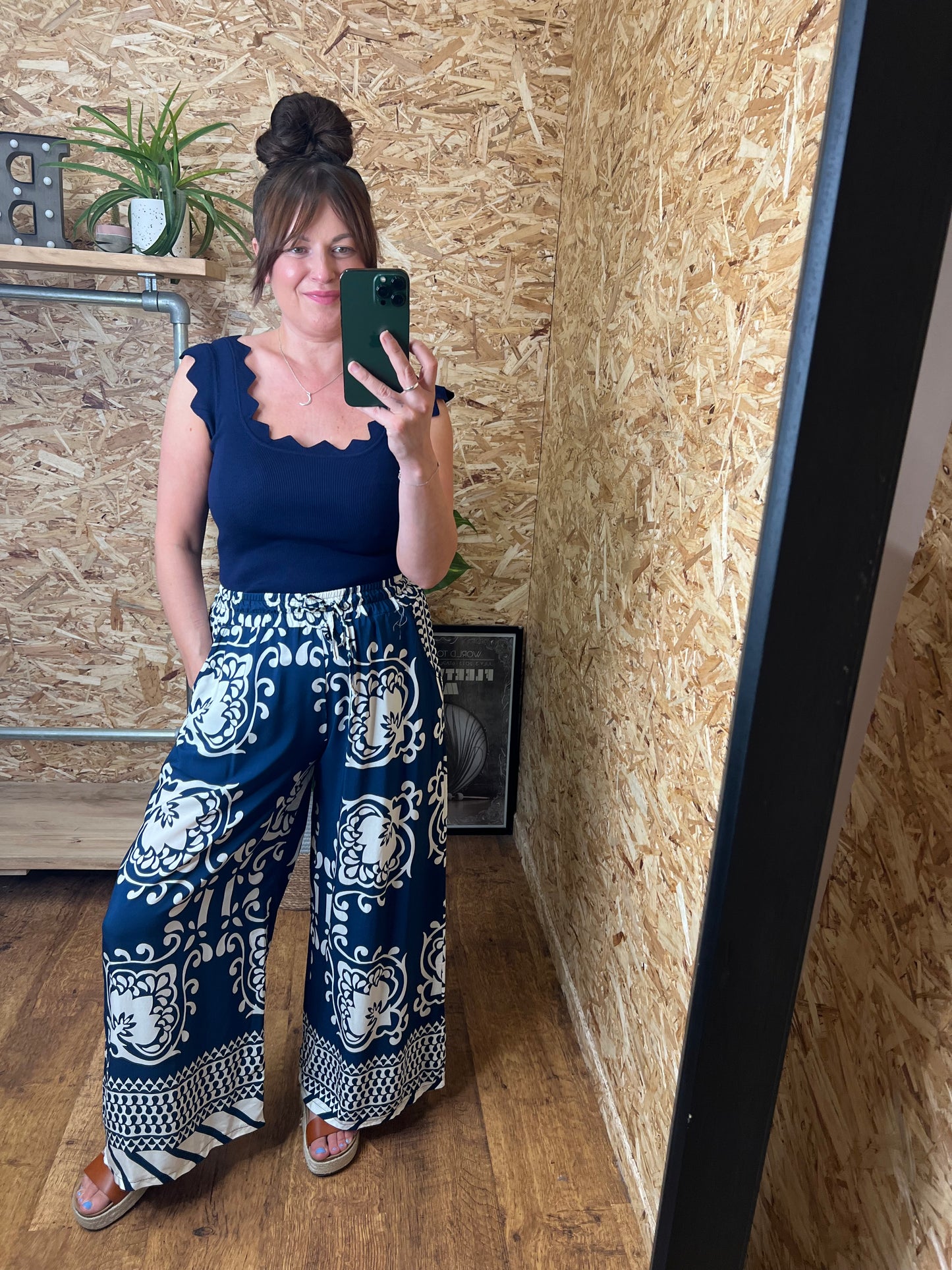 Tile Print Trousers