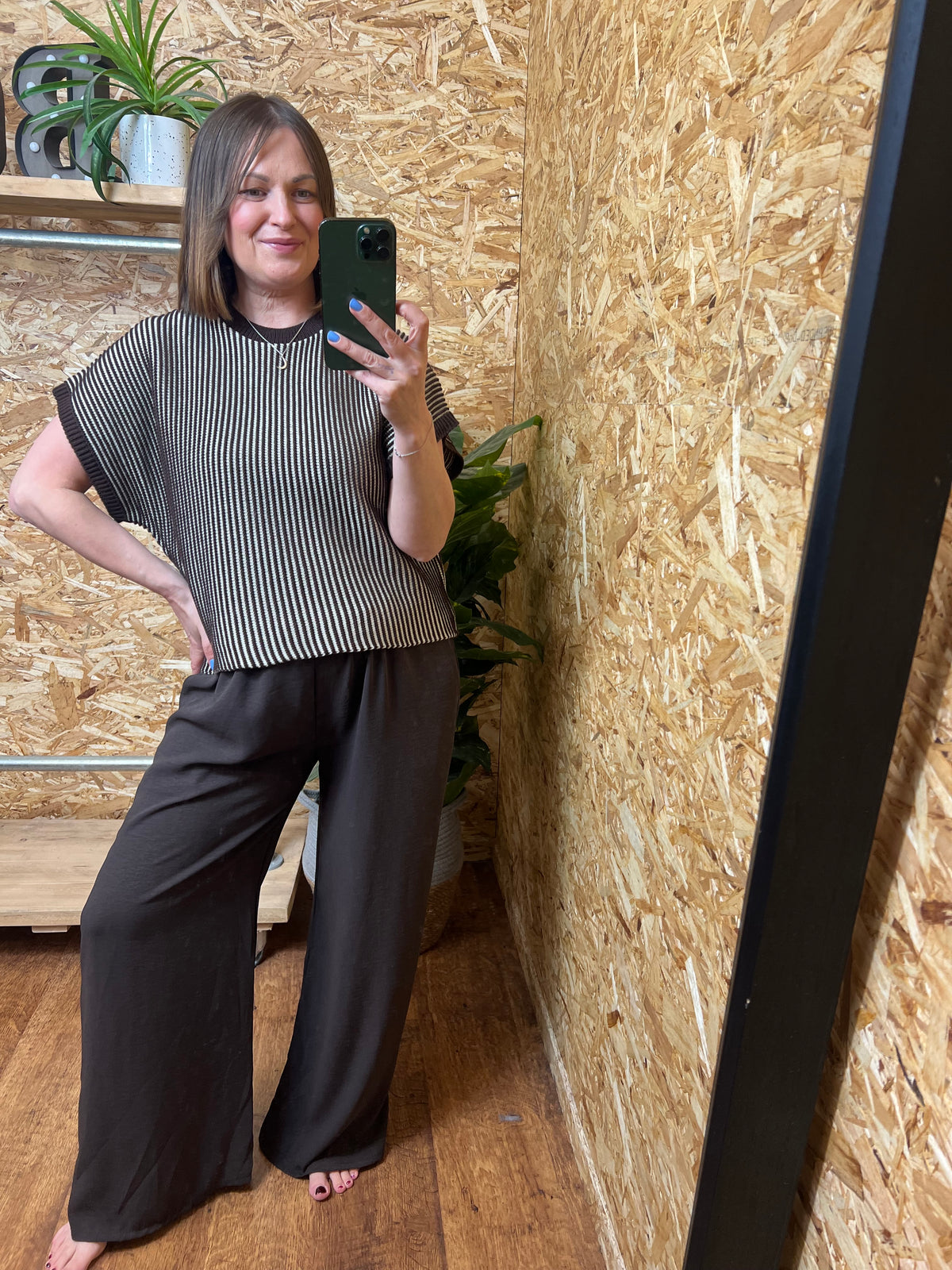 Two Tone Textured Knit