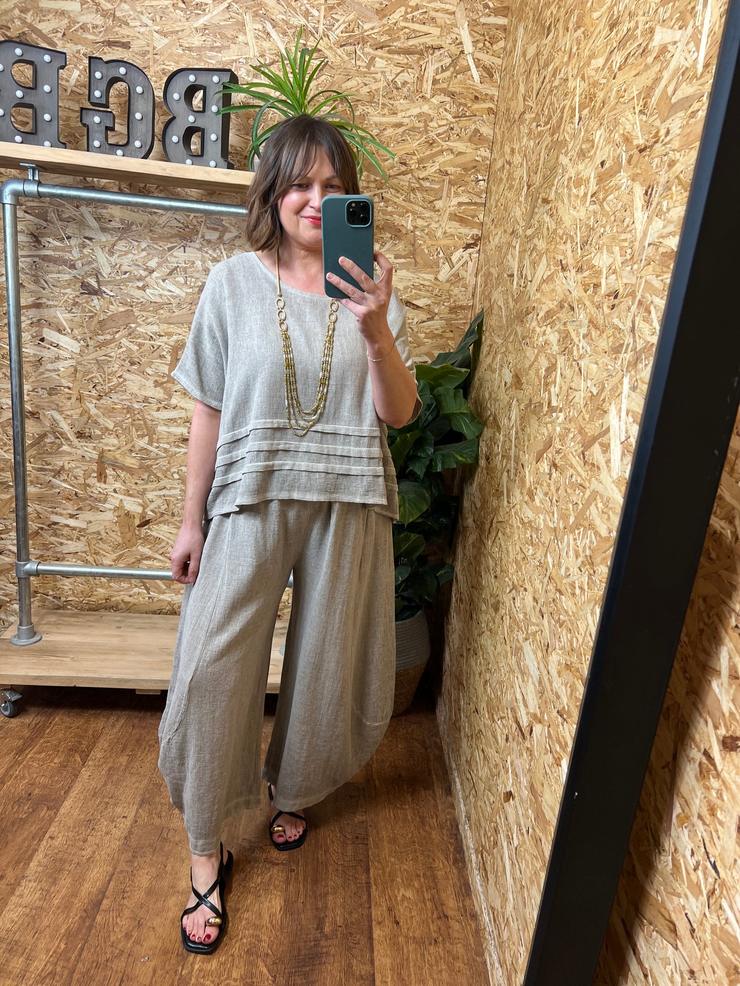 Nola Pleat Detail Top