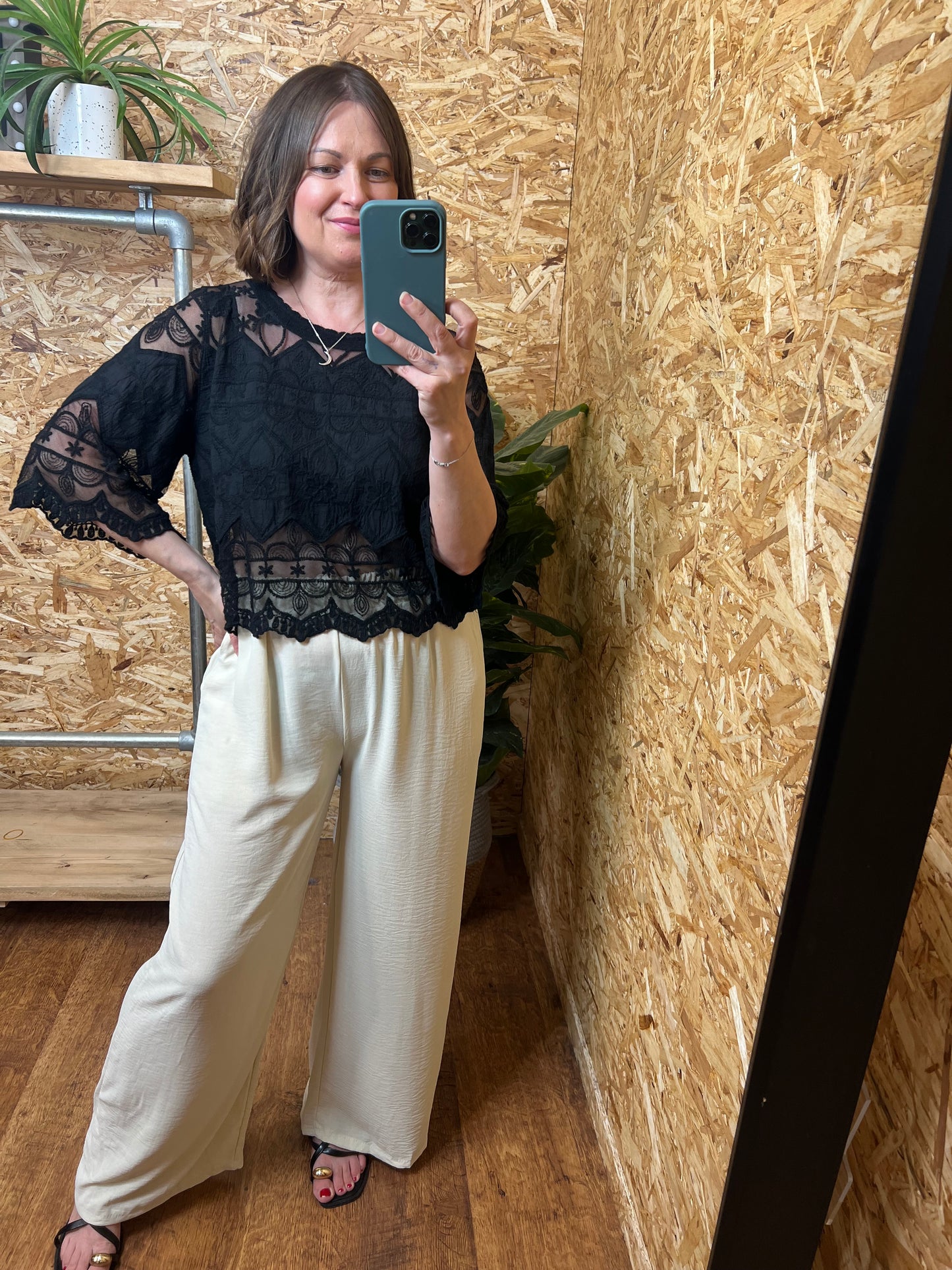Lace Panel Top