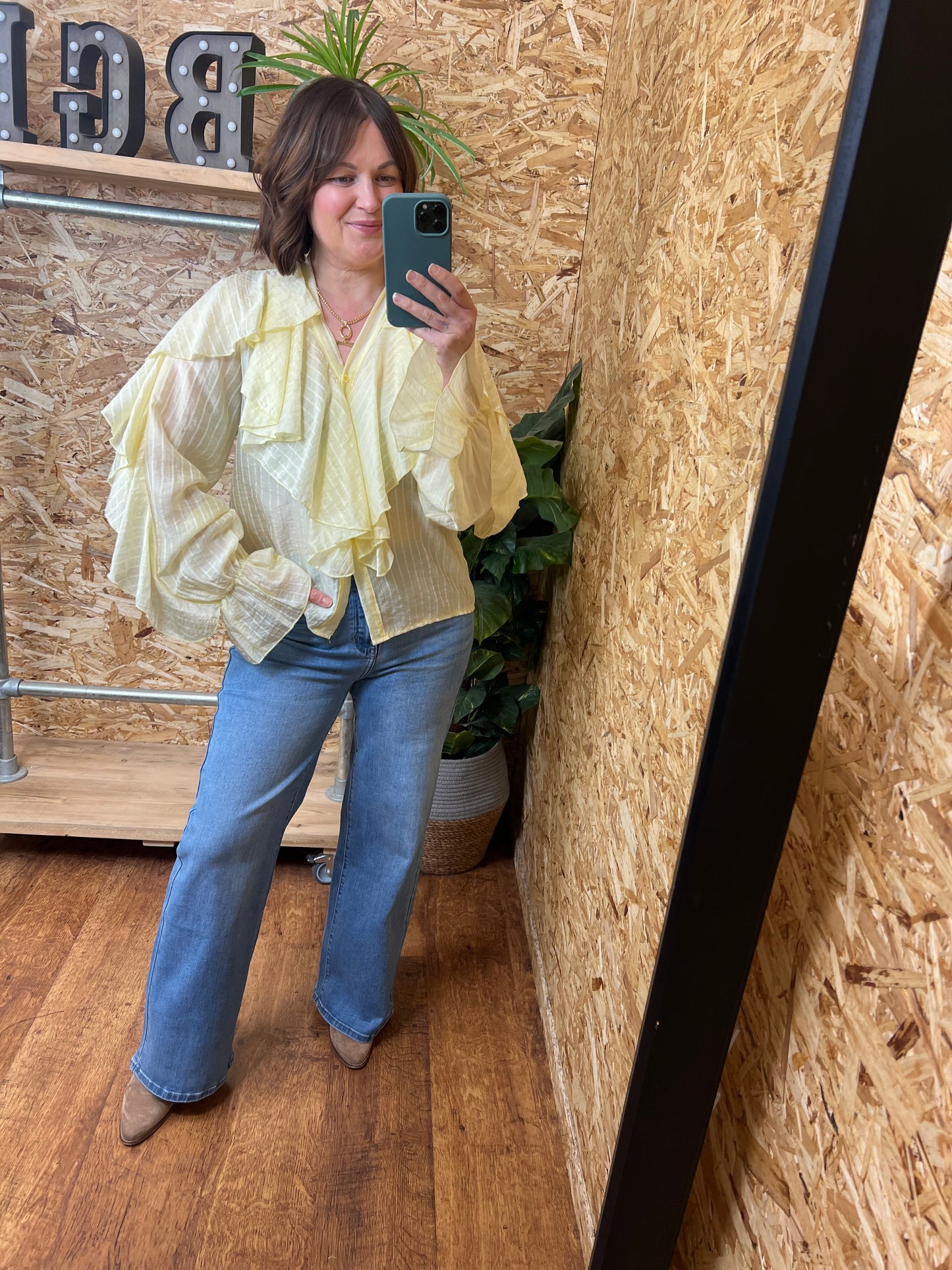 Lemon Frill Blouse
