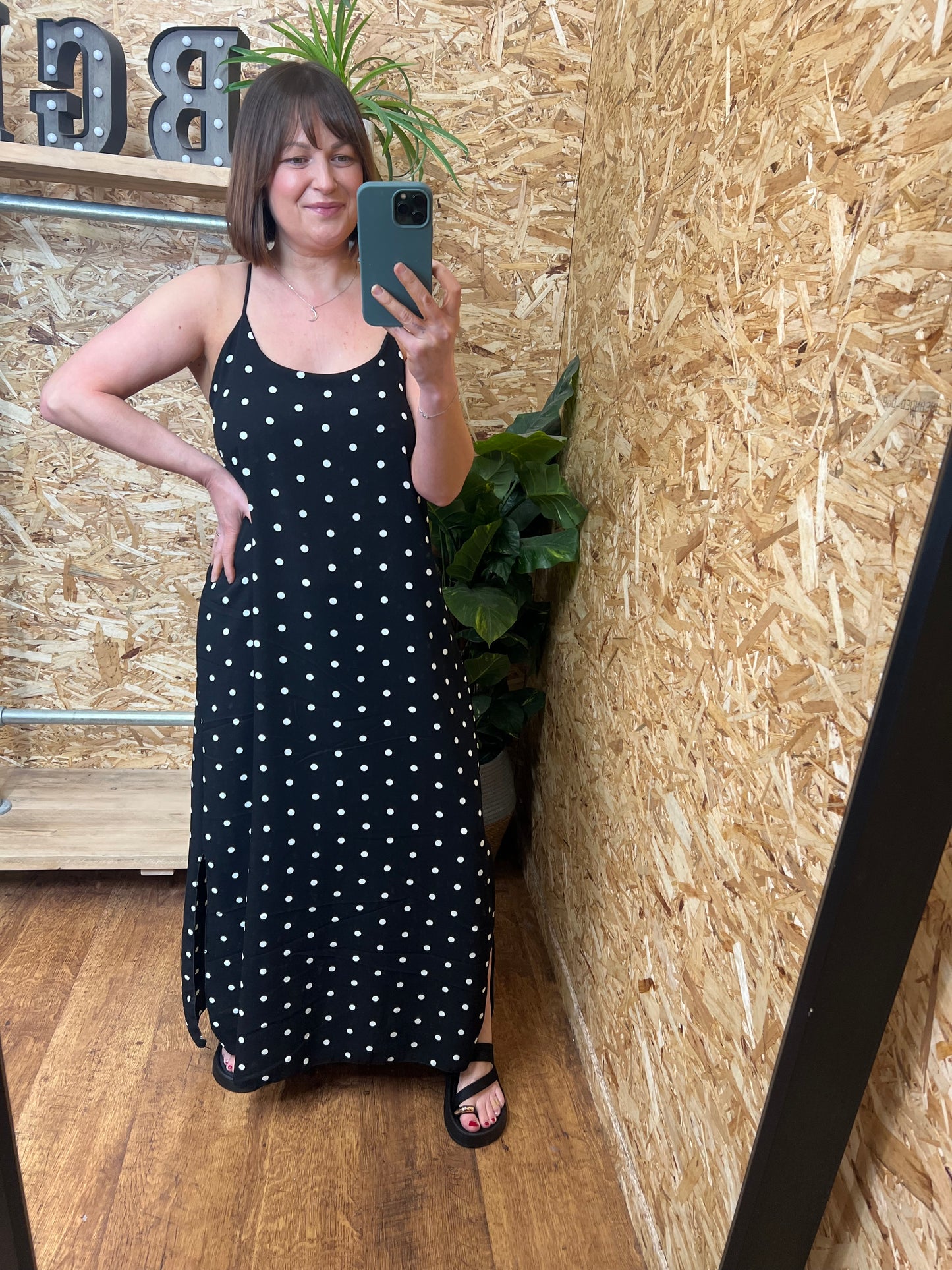 Polka Dot Slip Dress
