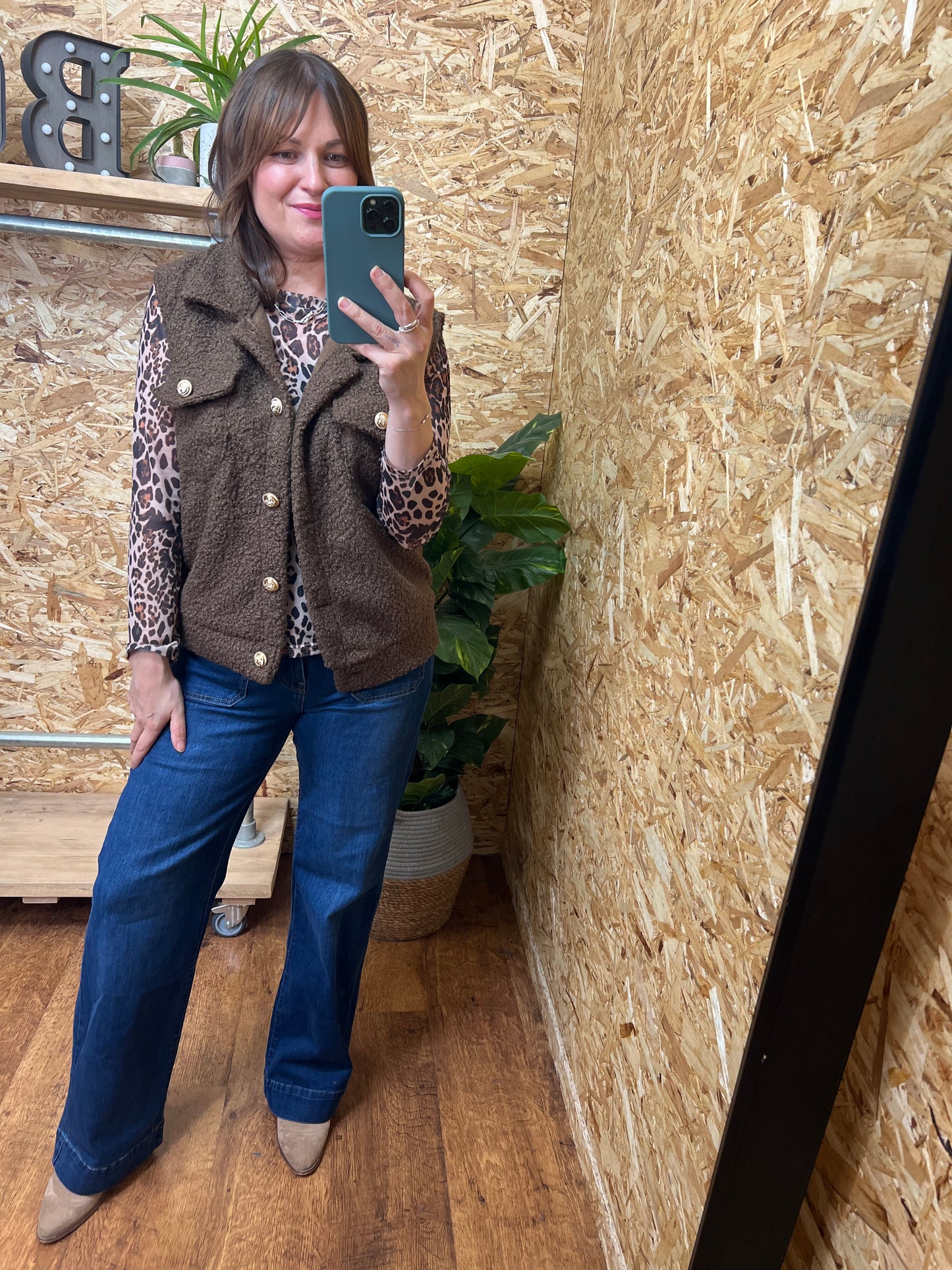 Gold Button Boucle Waistcoat