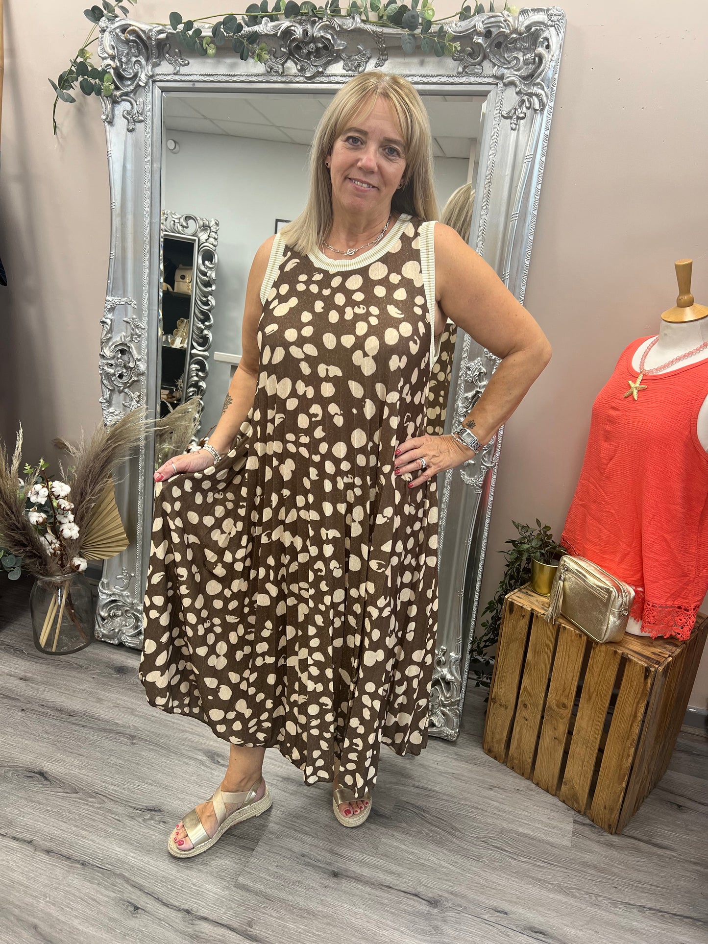 Polka Dot Lurex Dress