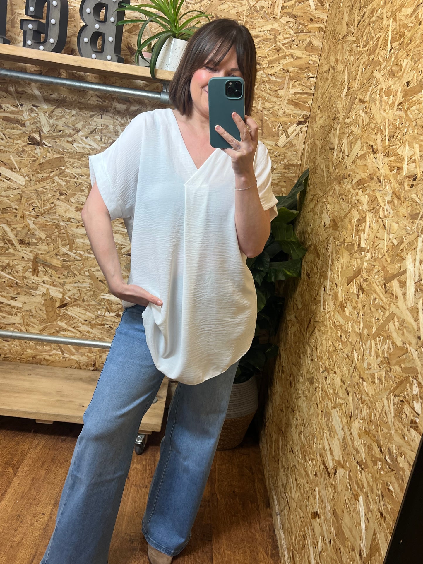 Ebony V Neck Top