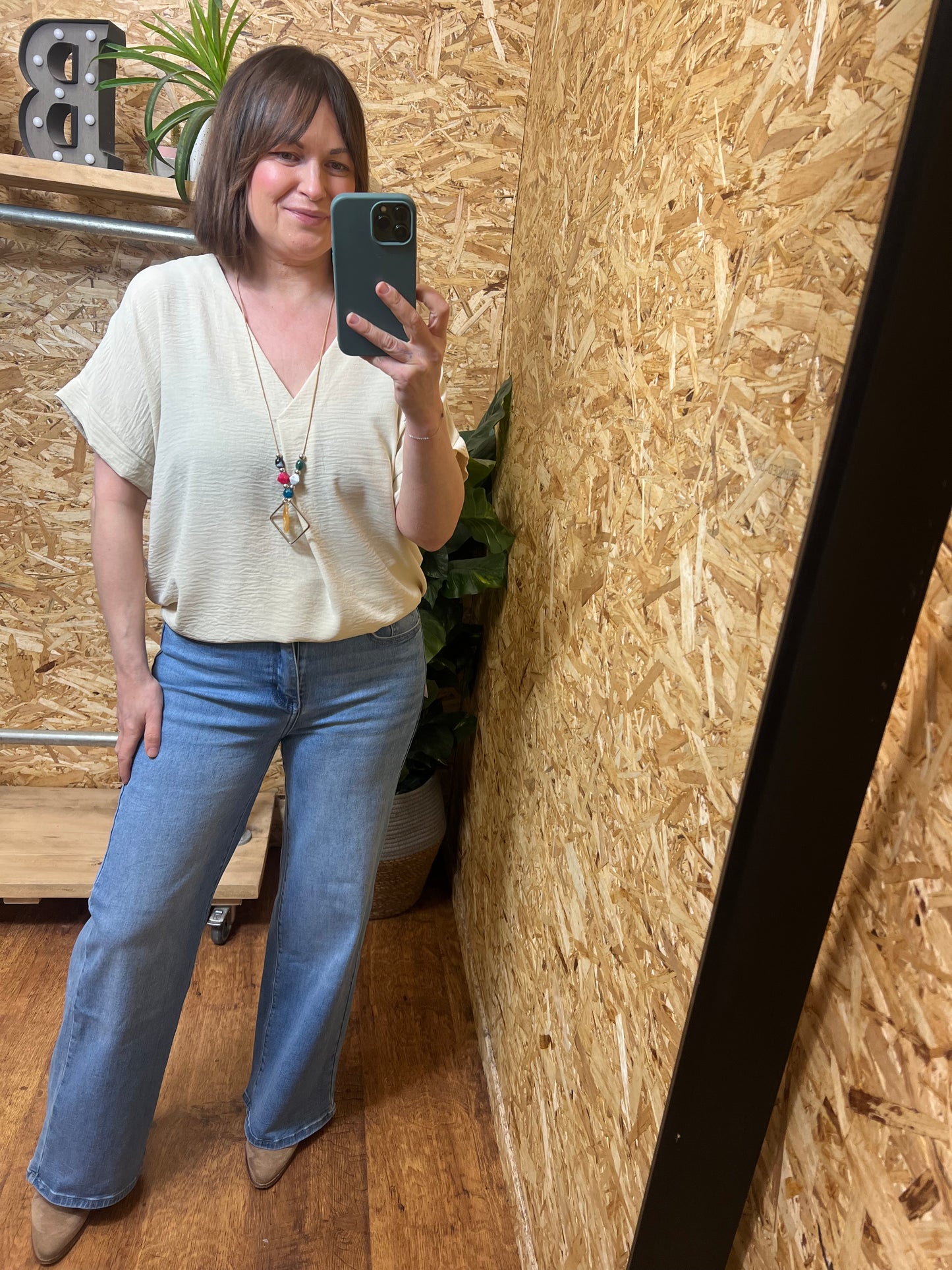 Ebony V Neck Top