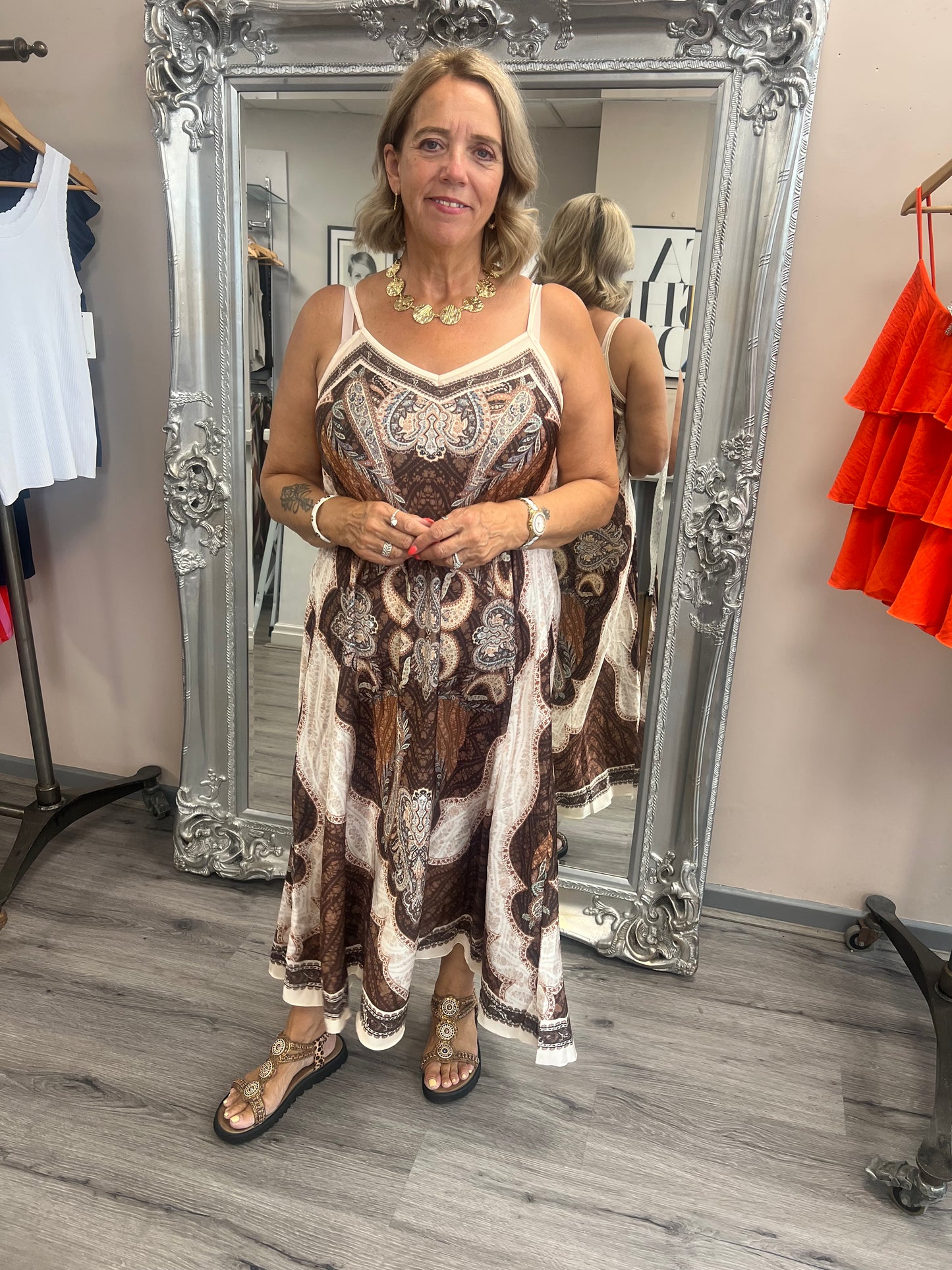 Paisley Strappy Dress
