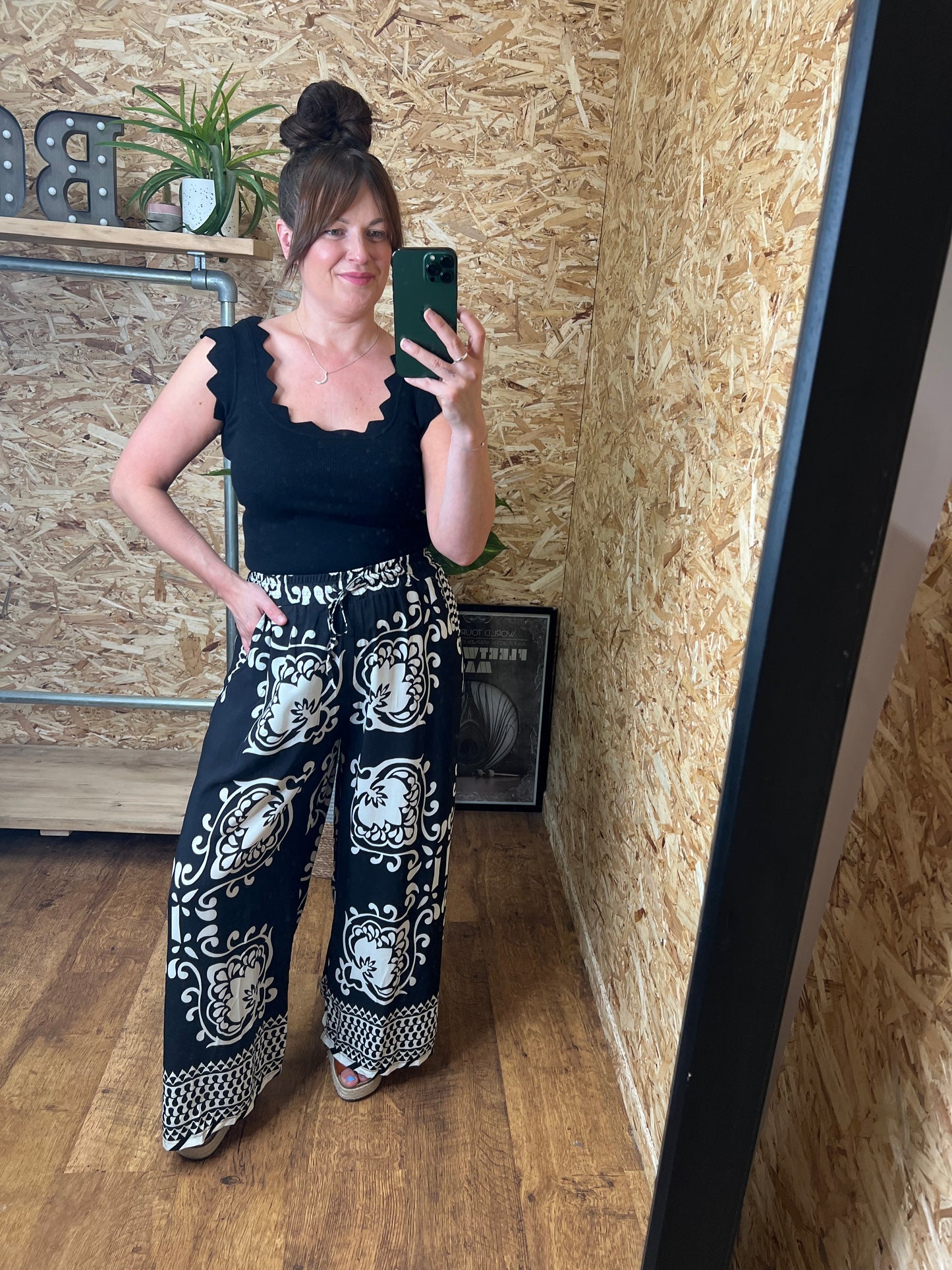 Tile Print Trousers