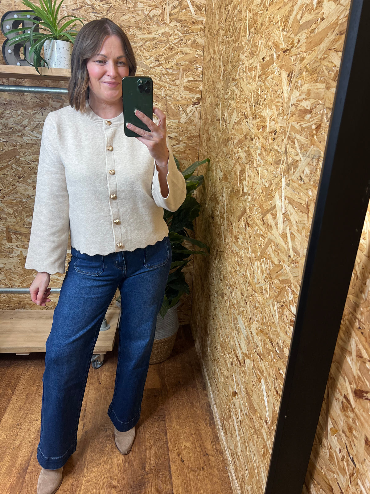 Button Heart Cardigan