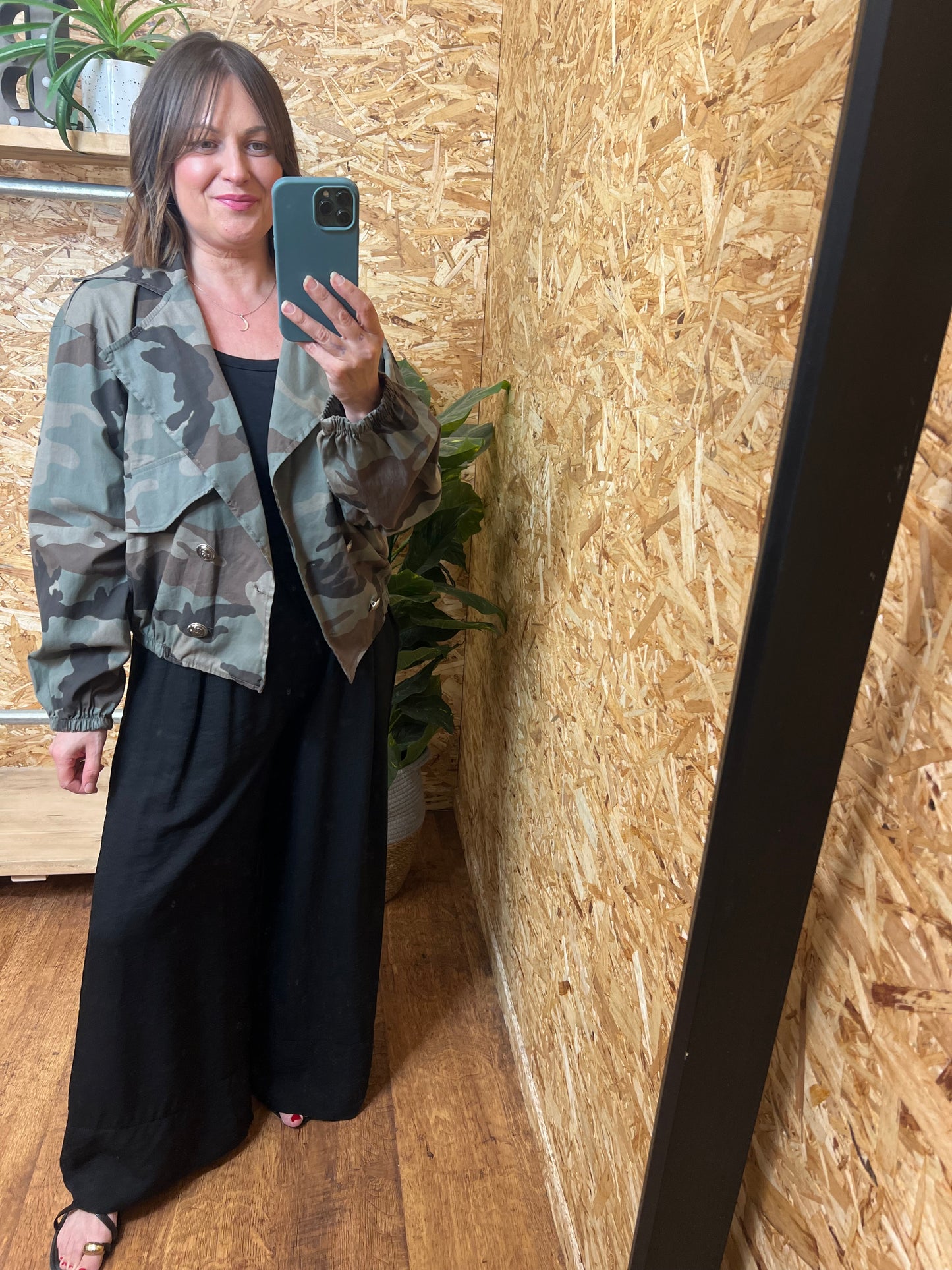 Camo Military Style Bomber