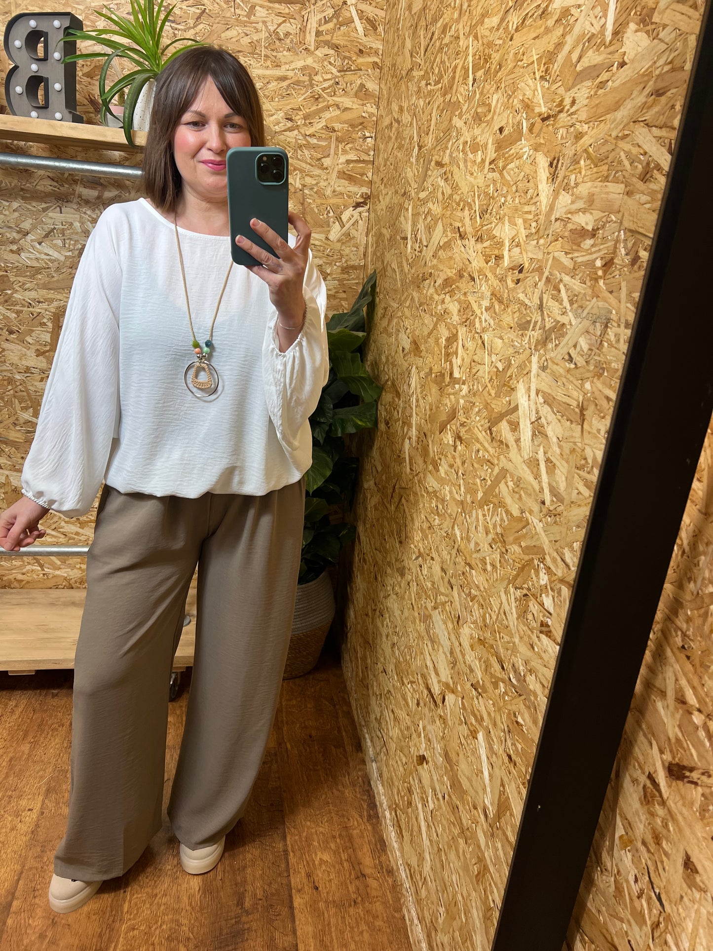 Ebony Bubble Hem Top