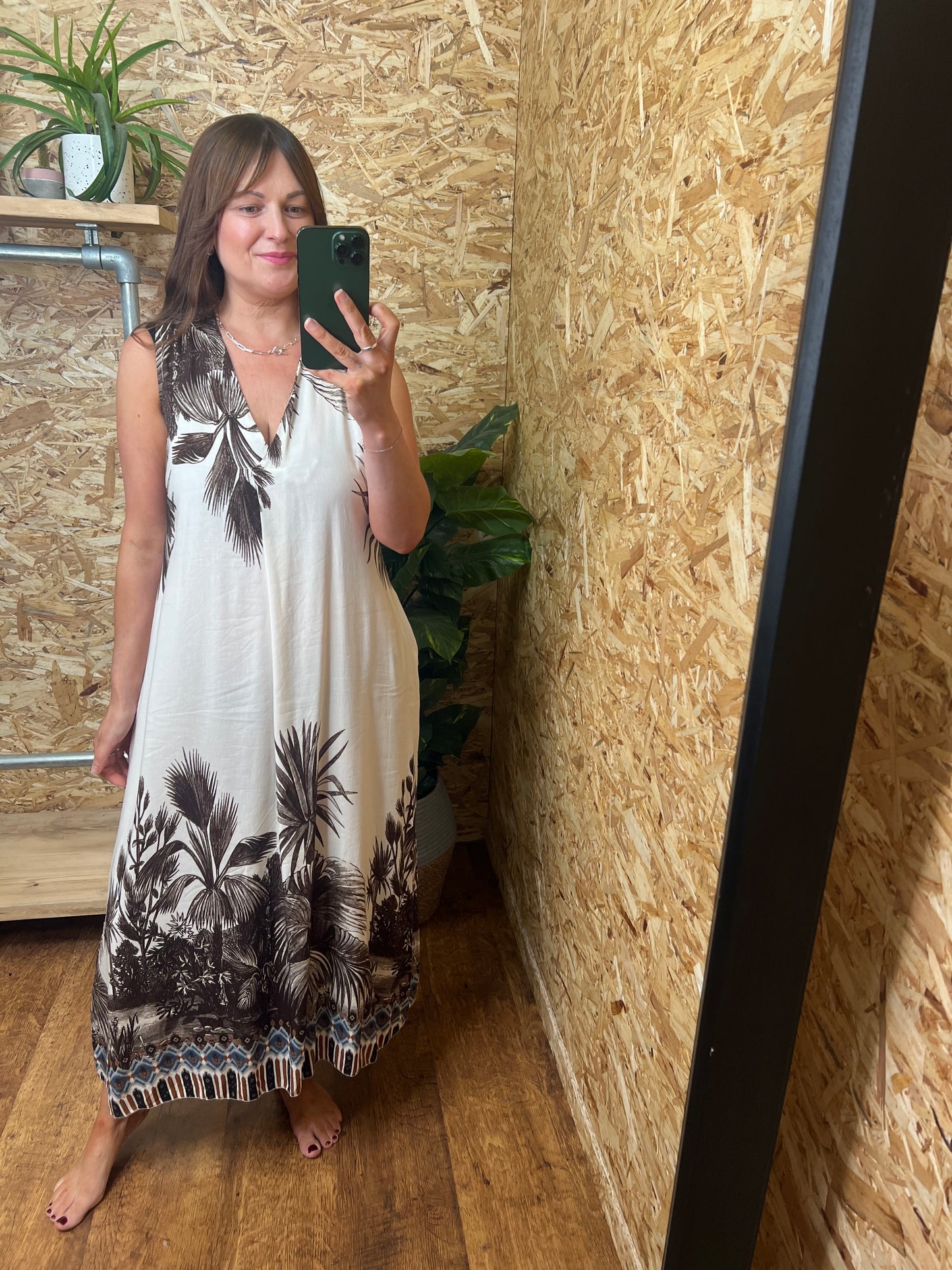 Botanical Print Dress