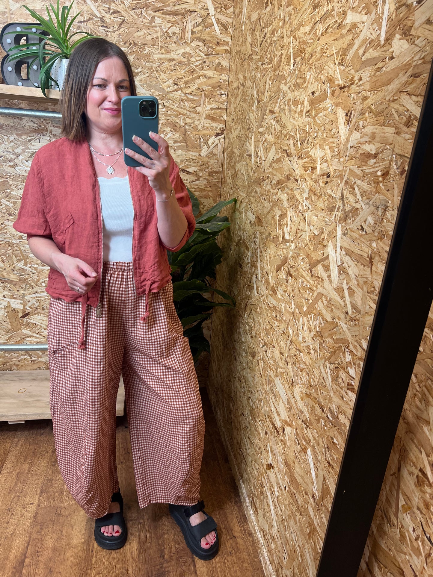 Linen Bomber Jacket