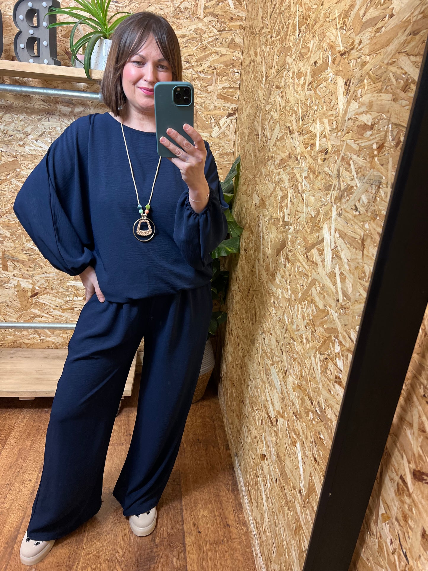 Ebony Bubble Hem Top