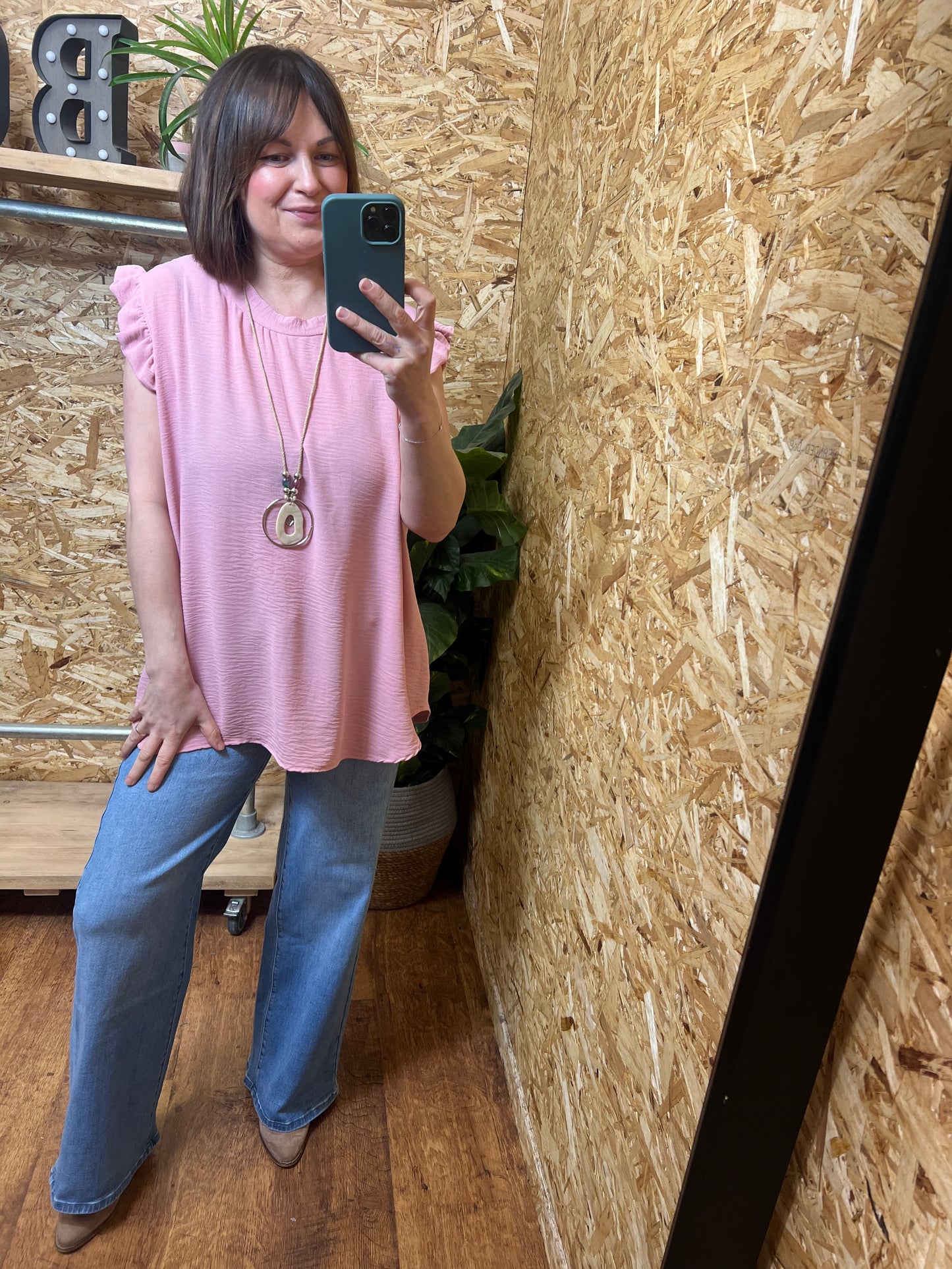 Ebony Frill Top