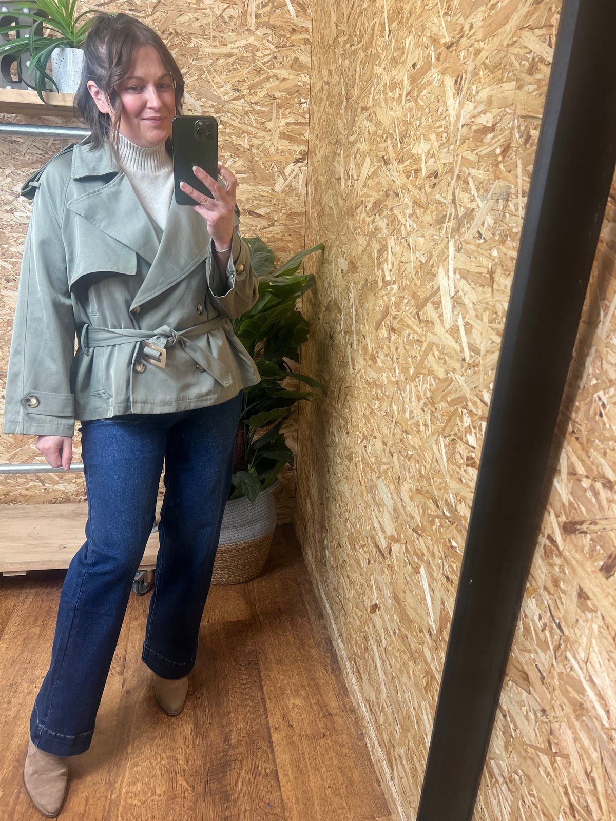 Short Belted Trench