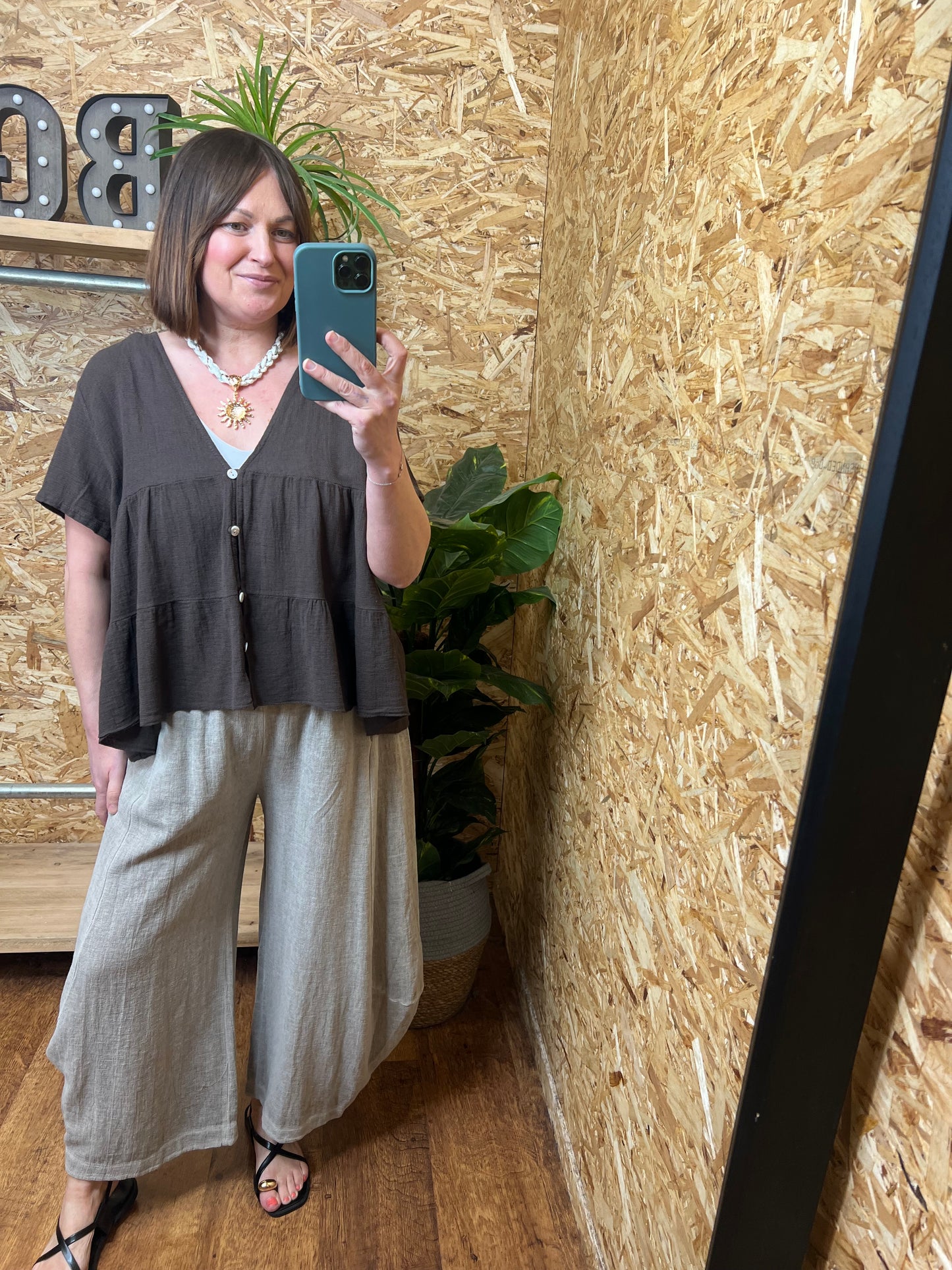 Nola Button Smock Top