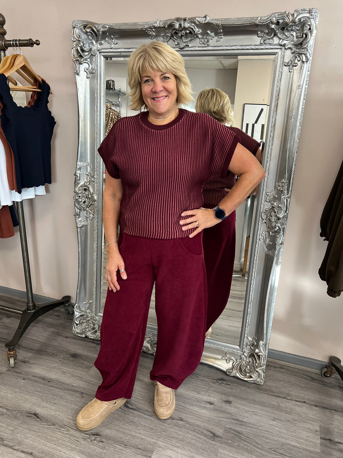 Hannah Barrel Cord Trousers