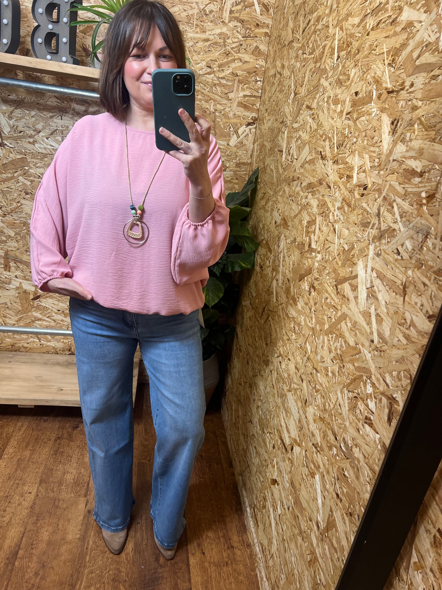 Ebony Bubble Hem Top