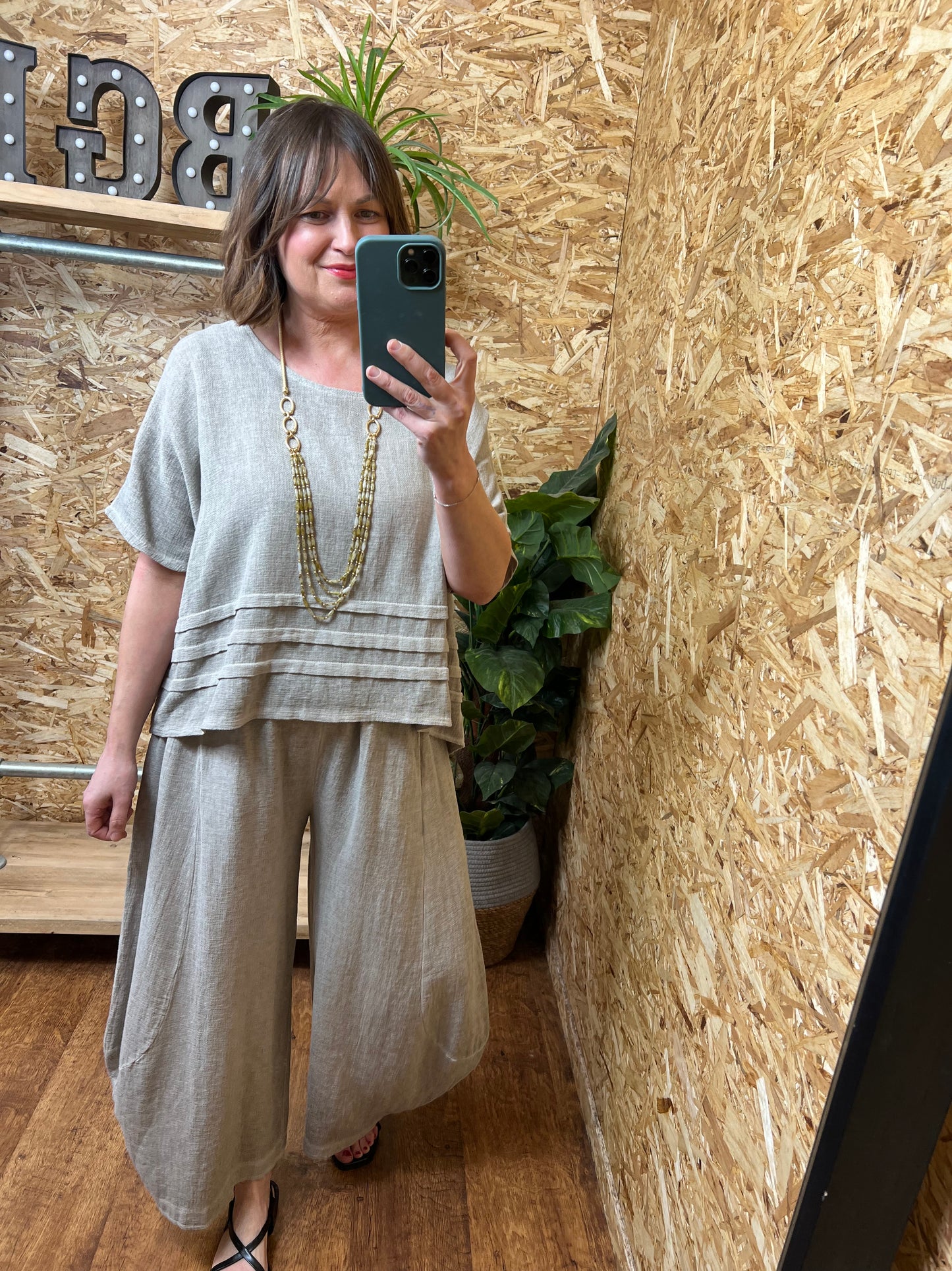 Nola Pleat Detail Top
