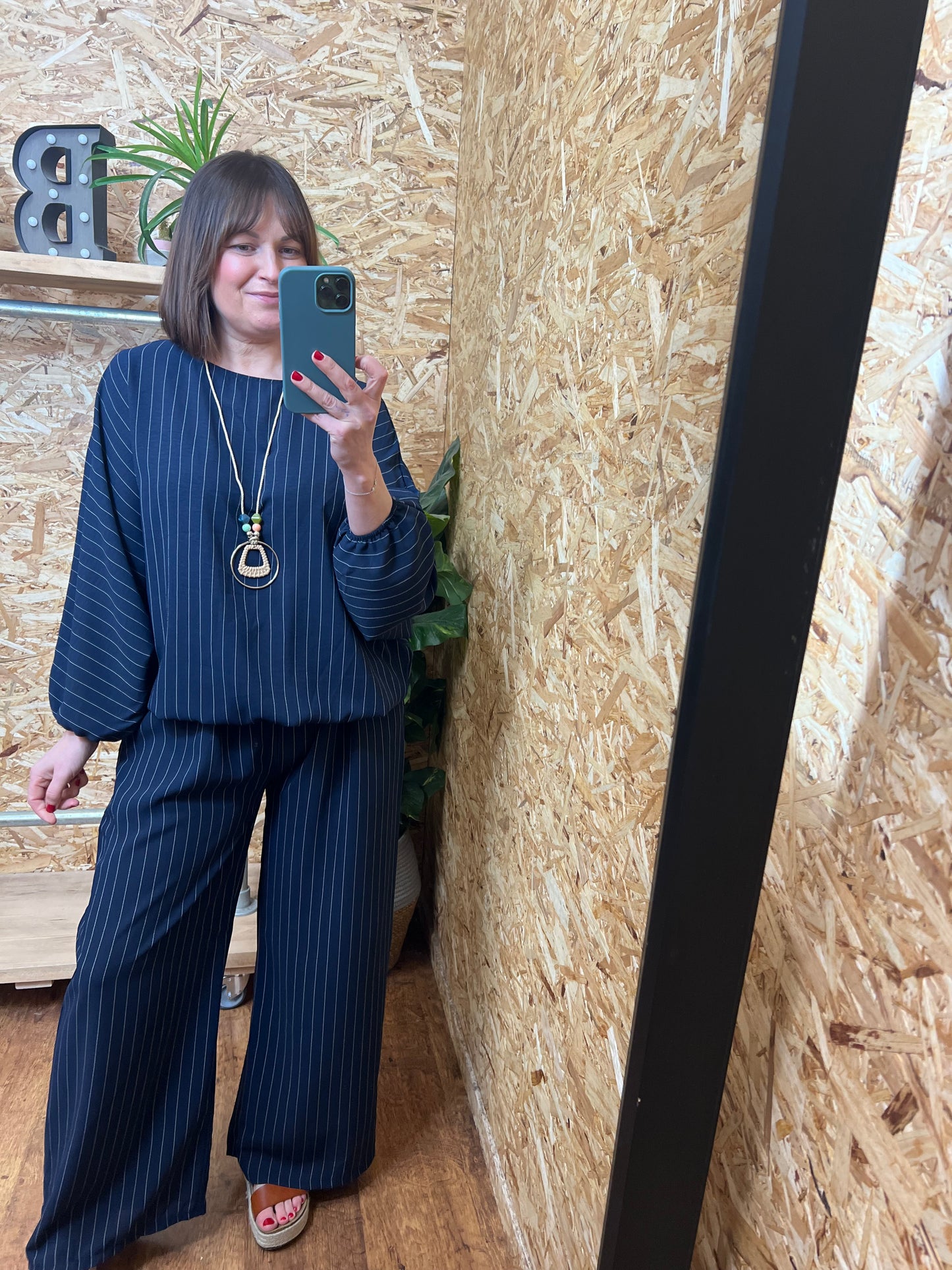 Ebony Pin Stripe Co ord