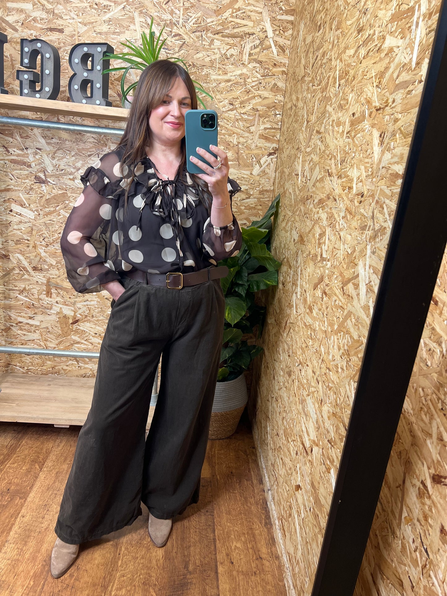 Belted Cord Trousers