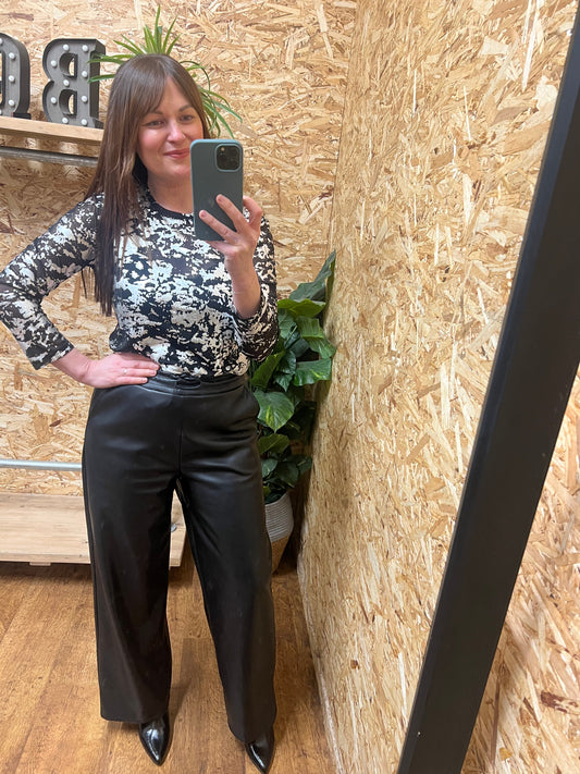 Metallic Foil Mesh Top